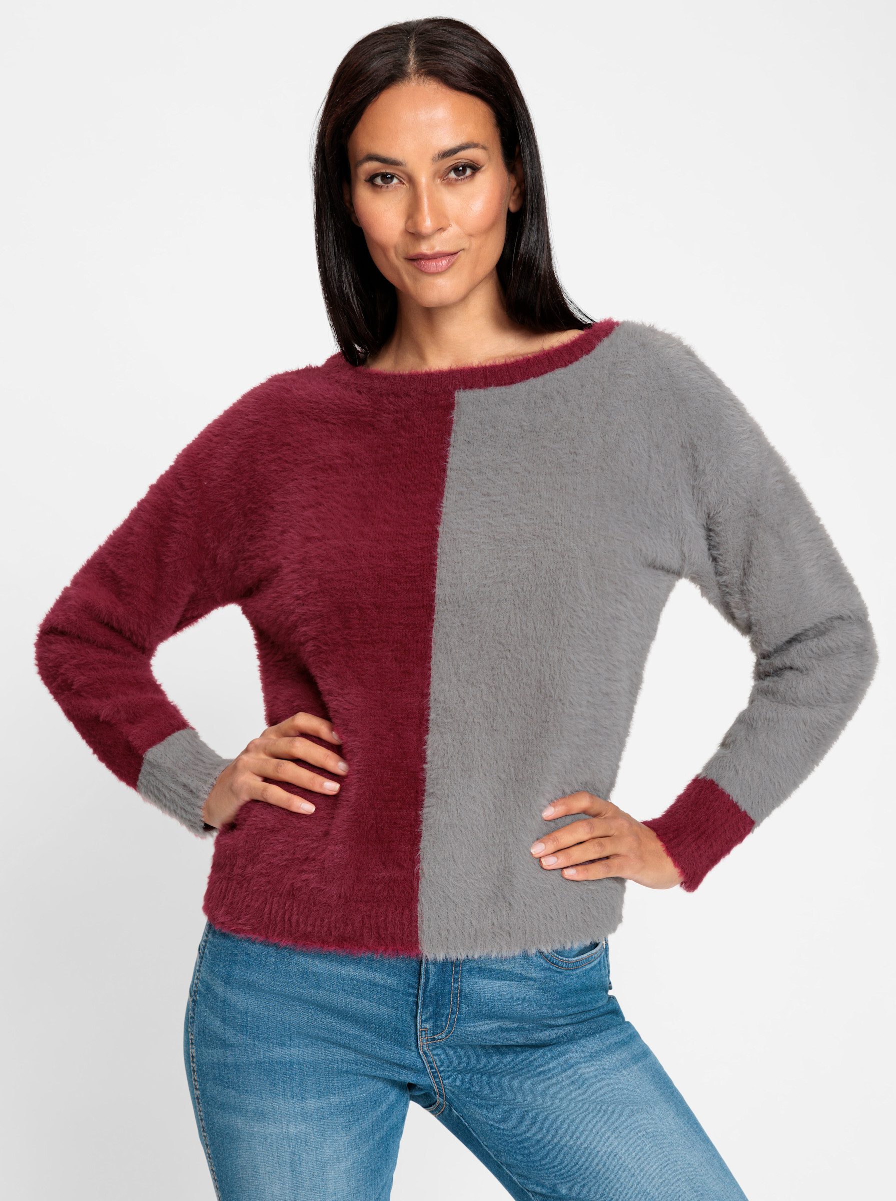 heine Strickpullover Pullover Langarm Feinstrick