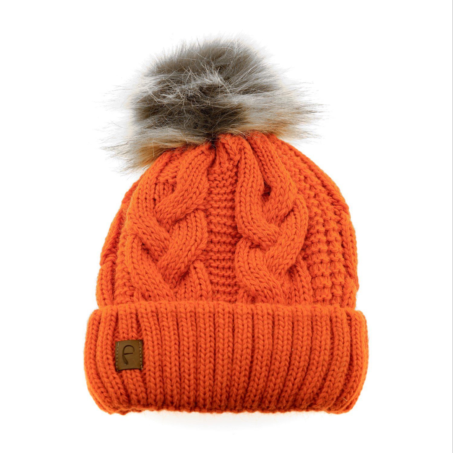 Faera Bommelmütze Mütze zum Warmhalten im Herbst oder Winter Bommel-Mütze gefüttert