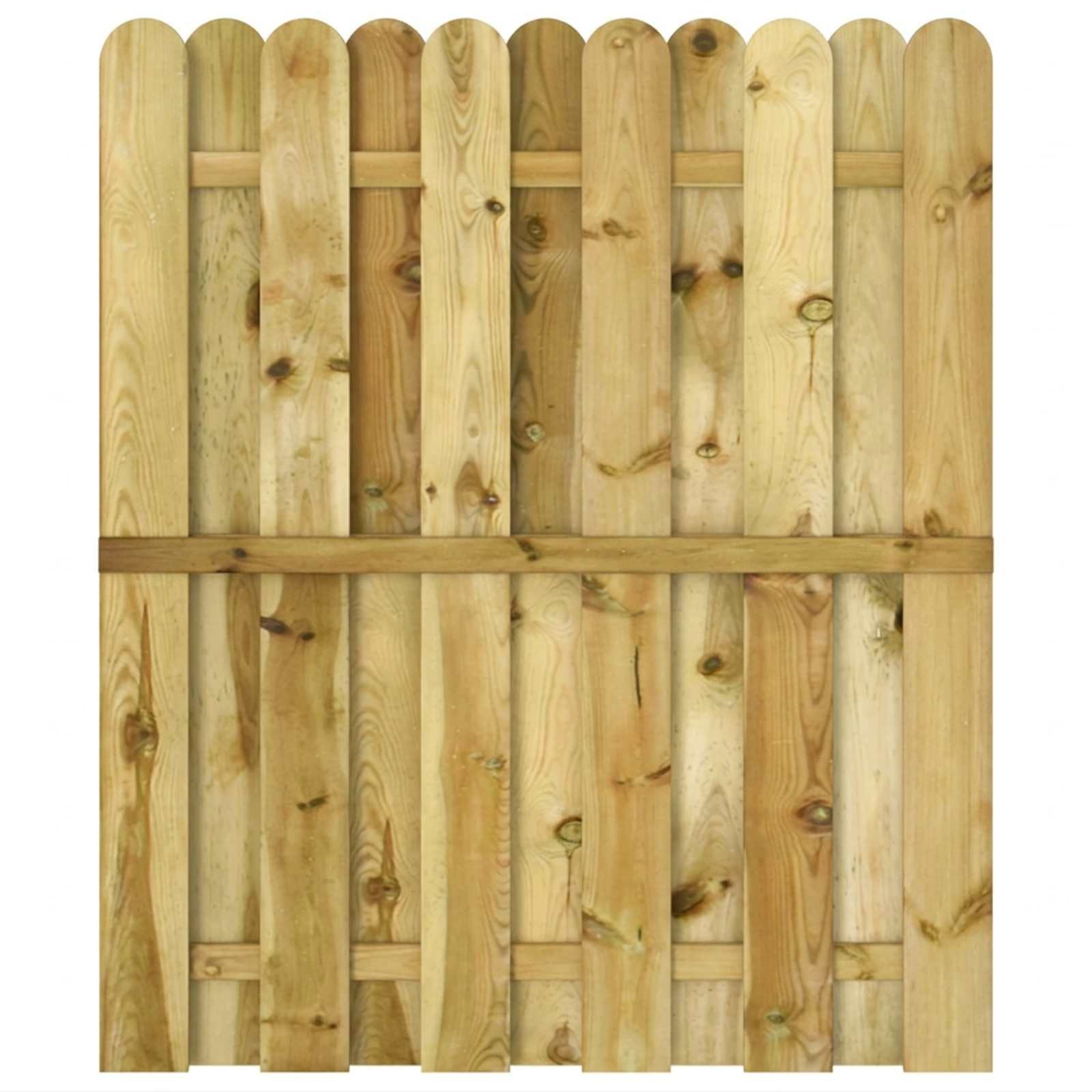 vidaXL Gartentor Gartentor 100 x 125 cm Massives Kiefernholz Grün – Bild 3 von 5