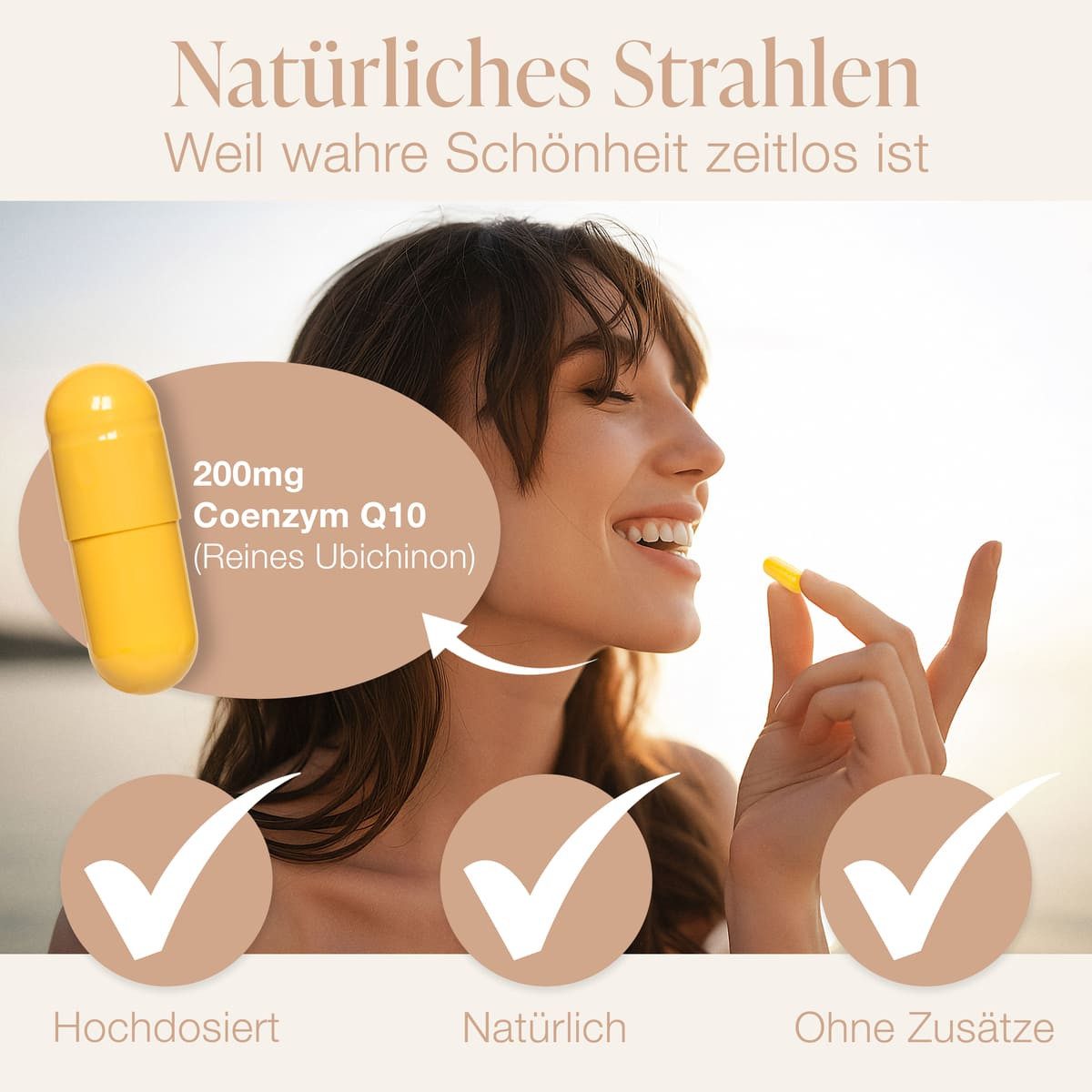 BACKLAxx® Coenzym Q10 Kapseln aus natürlicher Fermentation - 200 mg - 120 Kapseln, für 4 Monate Vorrat - geprüft & hergestellt in Deutschland