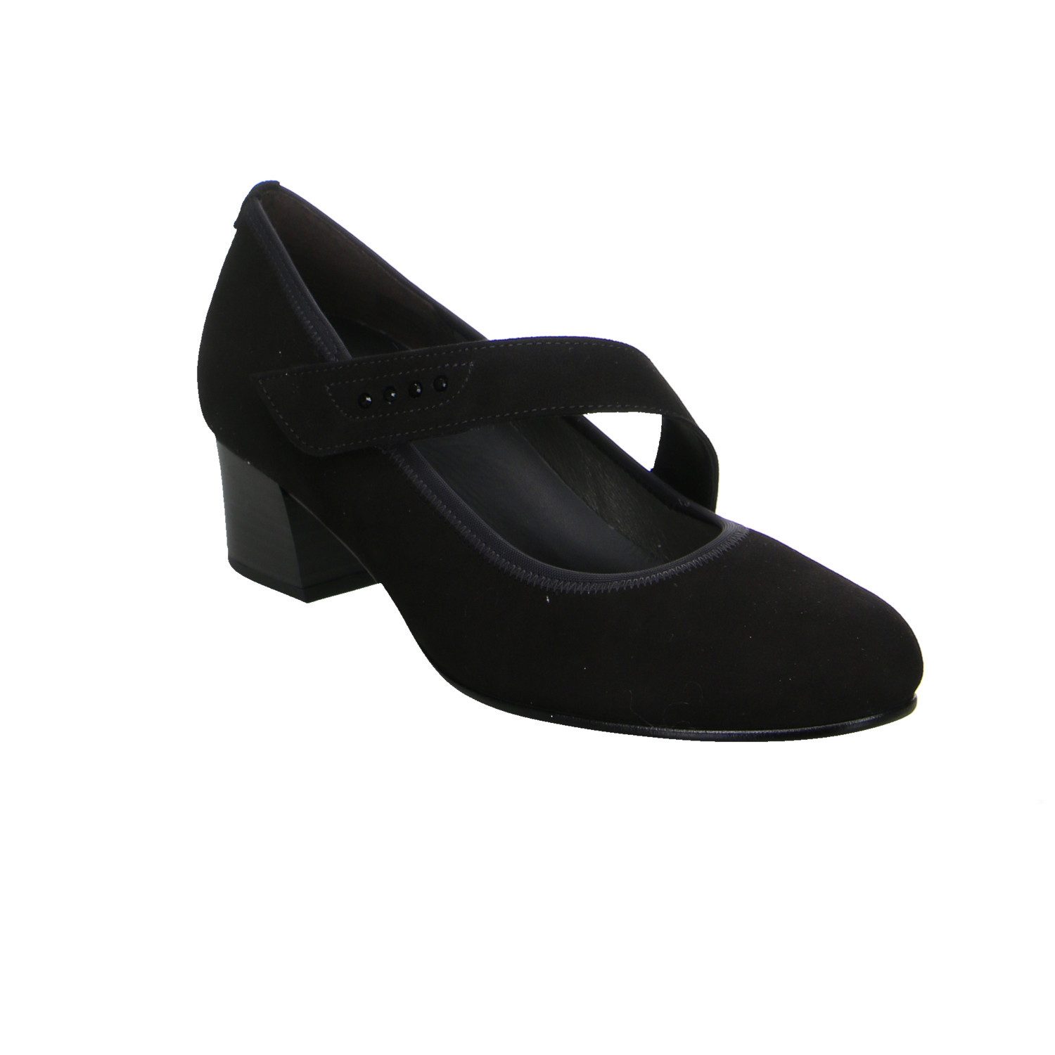 Gabor Comfort Gabor Fashion Velour Pumps mittlerer Absatz schwarz Pumps