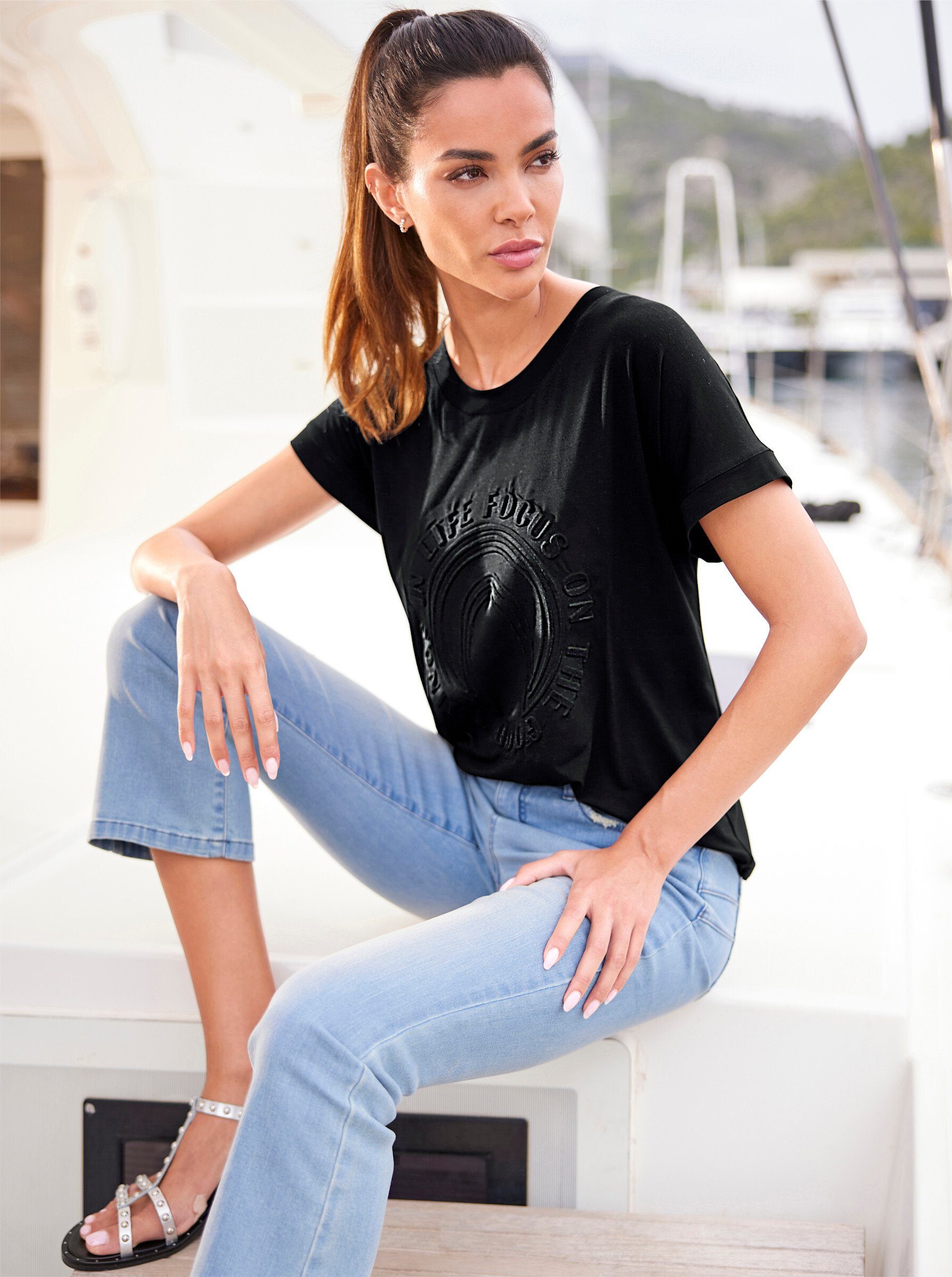 heine T-Shirt Shirt Kurzarm