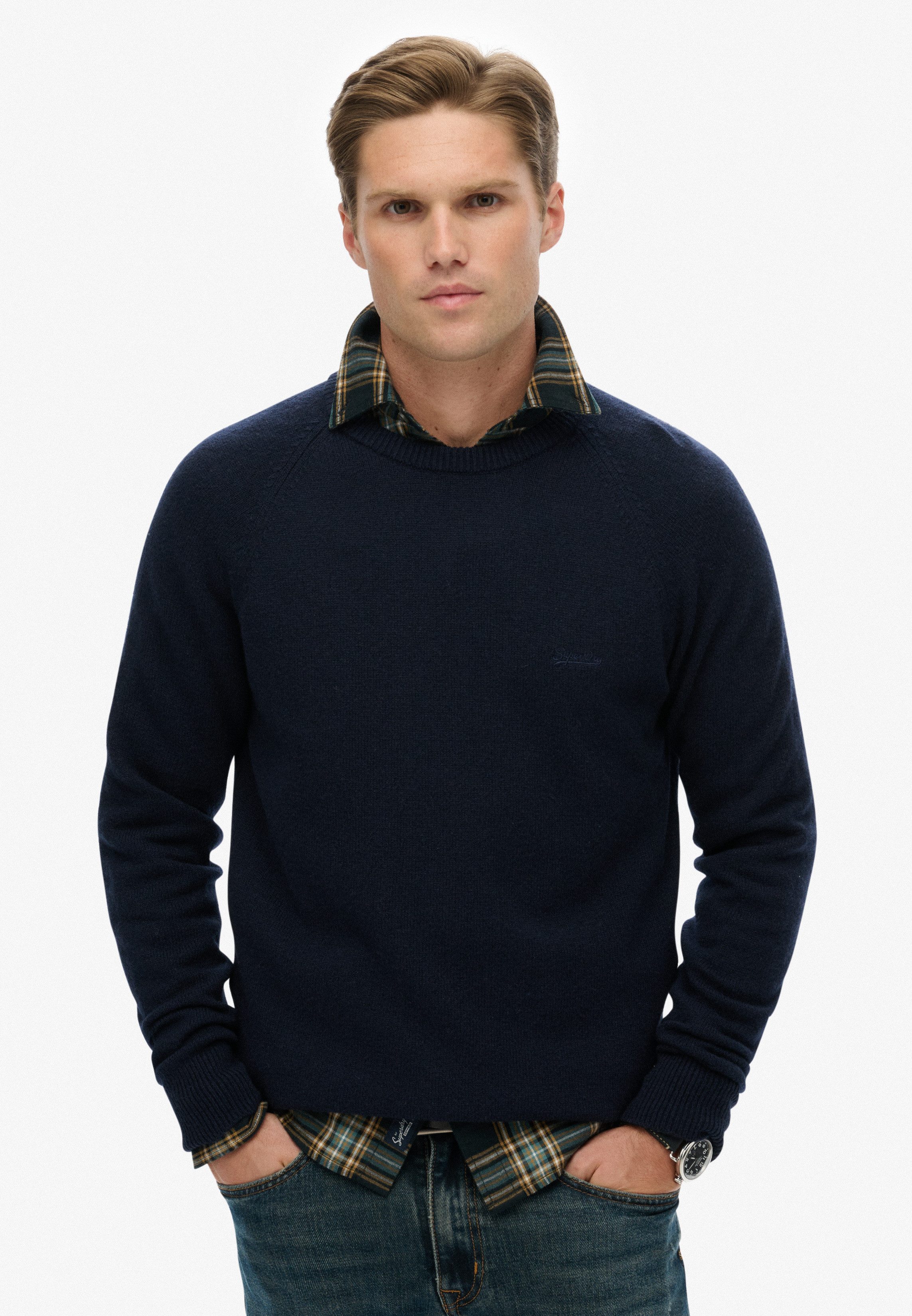 Superdry Strickpullover WOOL BLEND JUMPER günstig online kaufen