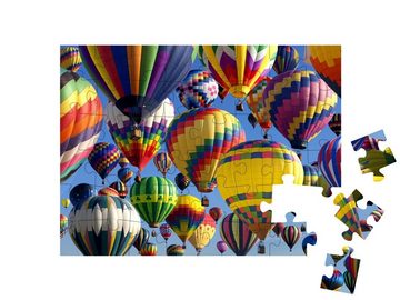 puzzleYOU Puzzle Heißluftballons auf New Jersey Ballooning Festival, 48 Puzzleteile, puzzleYOU-Kollektionen Ballon, Heißluftballons, Himmel & Jahreszeiten