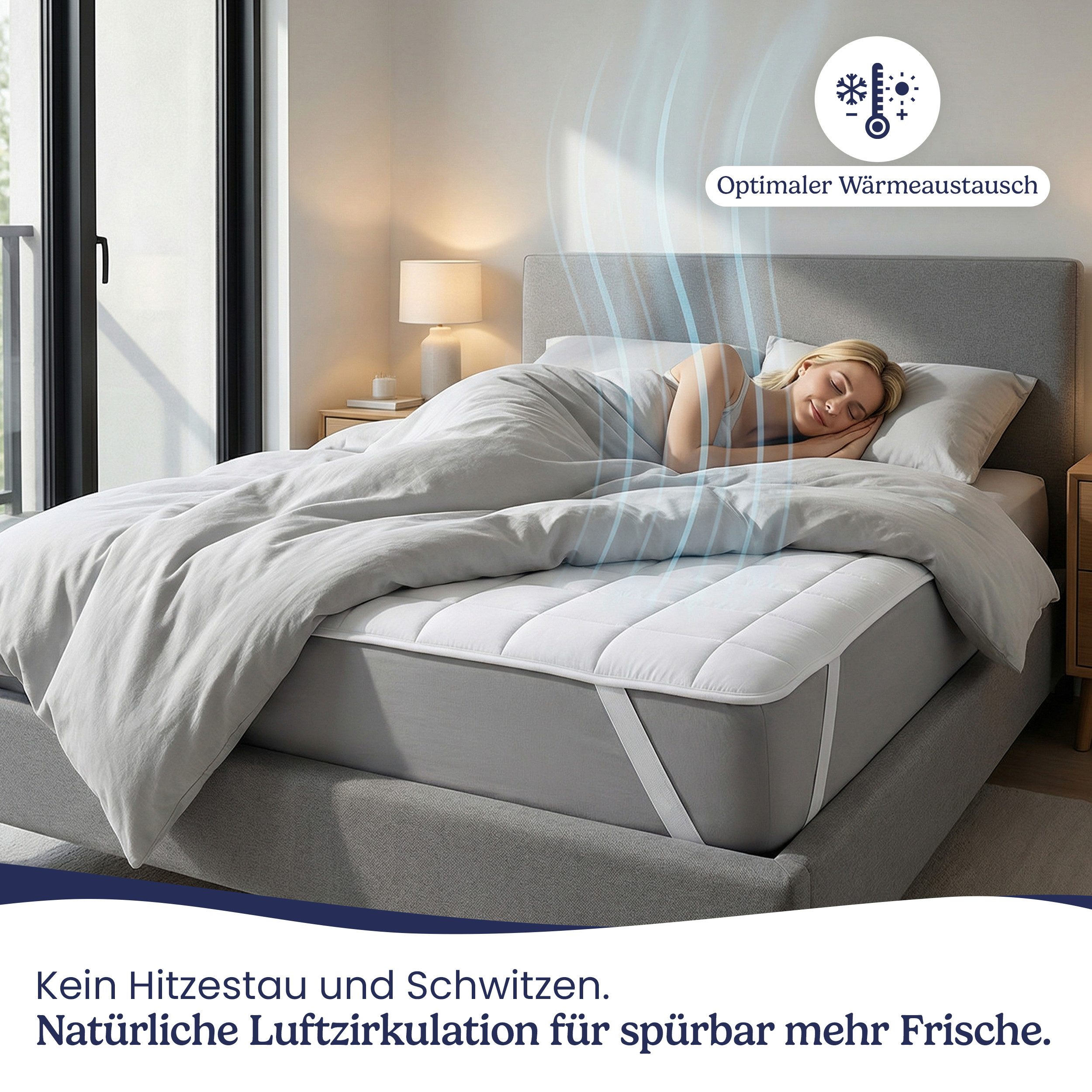Matratzenschoner Matratzenschoner mit Baumwolle - bei 60°C waschbar Gentle North – Bild 5 von 5