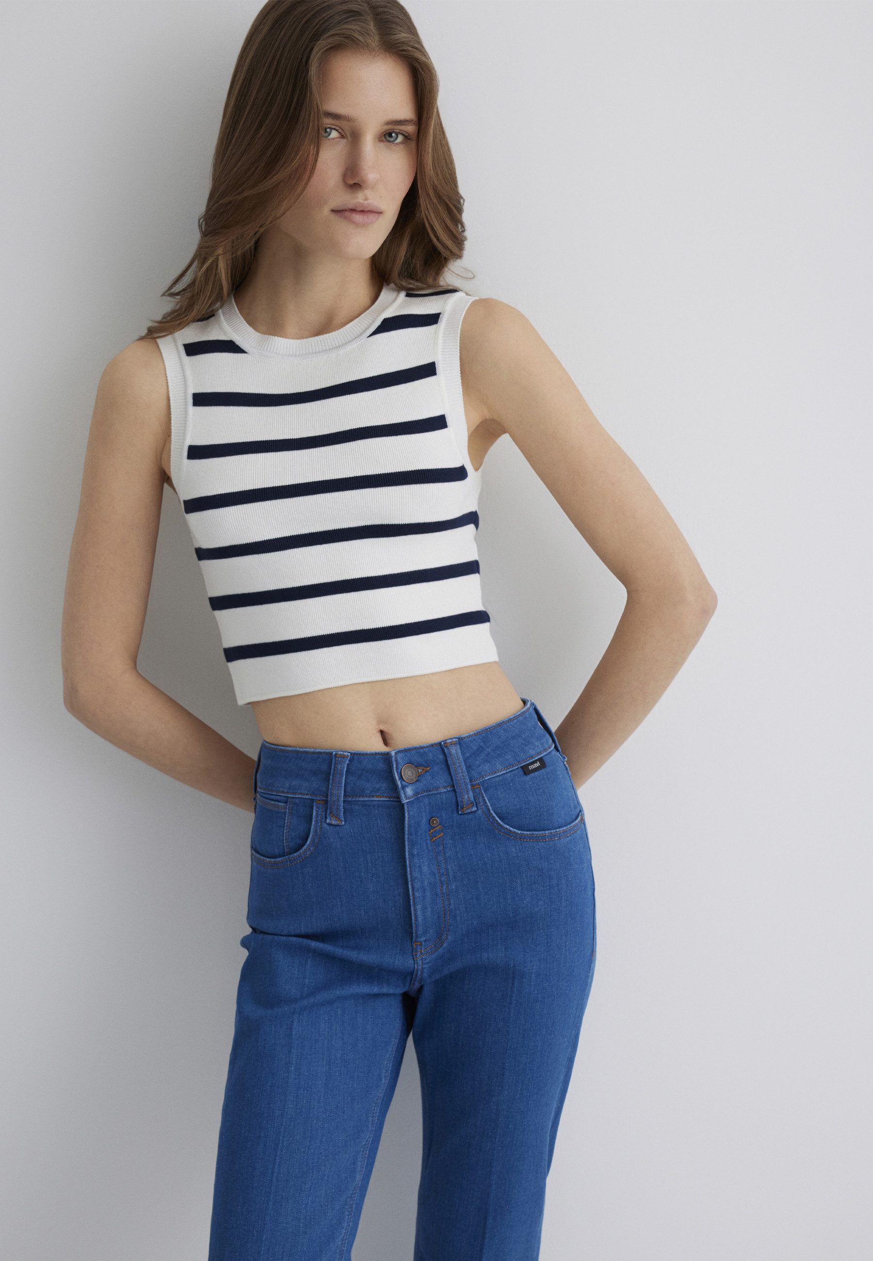 Mavi Rundhalspullover NONSLEEVE TRICOT Top ärmellos