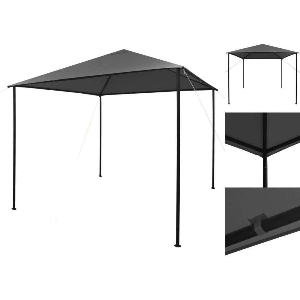 vidaXL Pavillon »Pavillon Gartenzelt 3x3 m Anthrazit Stoff und Stahl