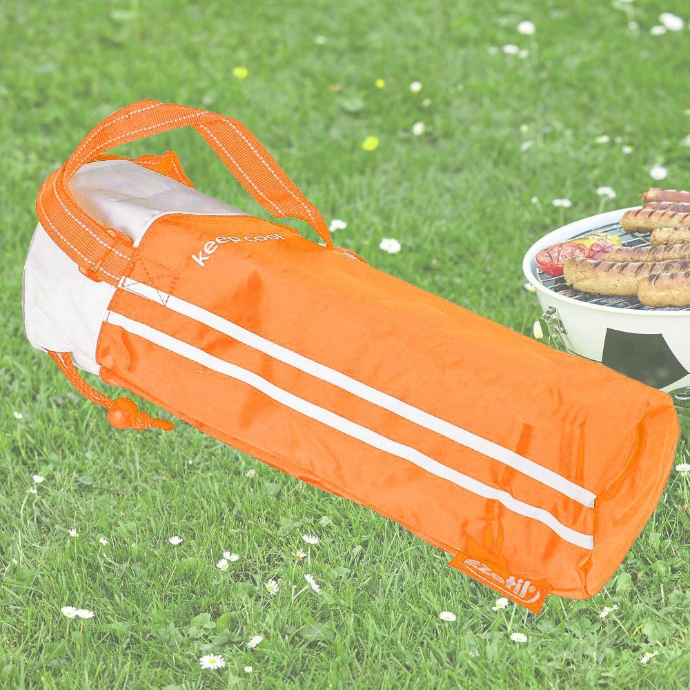 Stuhl, Tasche Flaschen Camping Picknick etc-shop 2l Thermo orange Kühl Isolier