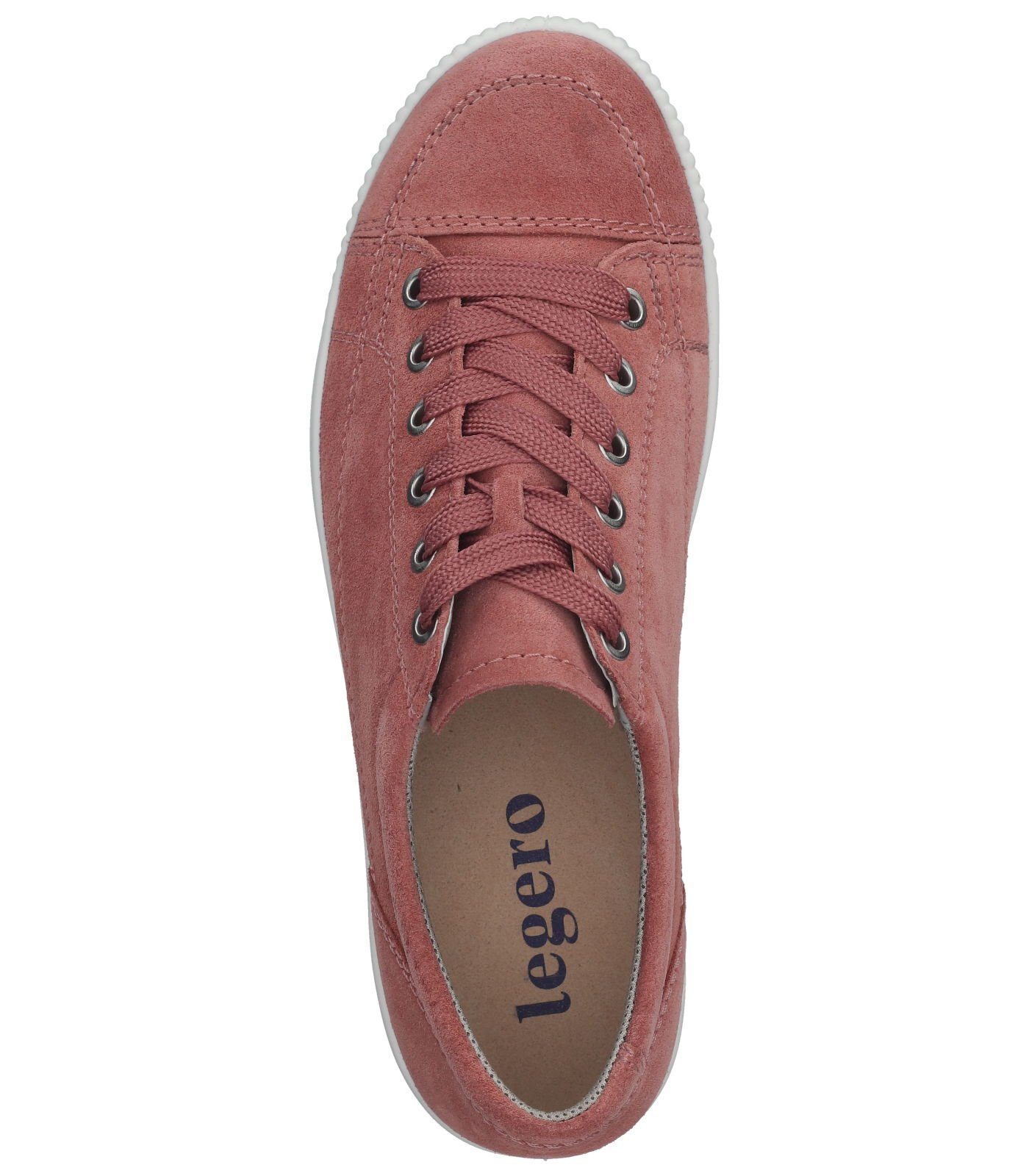 Legero Rot Sneaker Halbschuhe Veloursleder