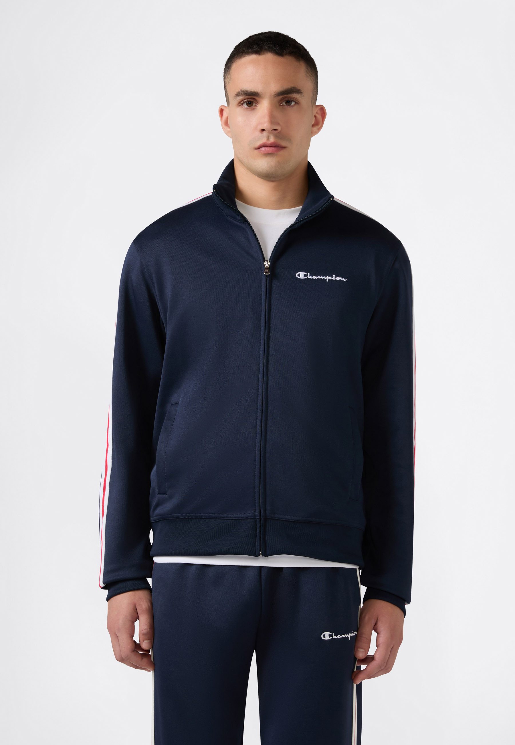 Champion Sweatshirt SPORTWEAR TRACK TOP Standard Fit mit sportlicher Optik, Standard Fit, aus Polyester und Baumwolle
