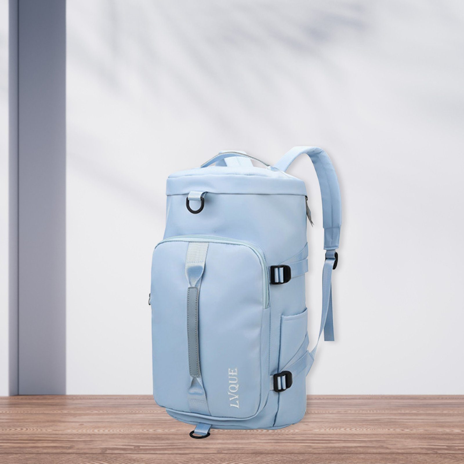 Handgepäck, (Notebook Hellblau Fitness Gym mit Weekender Uni Schule und Rucksack Tasche Schuhfach Reiserucksack Sportrucksack für Rucksäcke, Yoga Sport REDOM Schwimmen Reisetasche Reisen Schulrucksack, Laptop Rucksack Reisen Fitnessstudio Schultasche, Freizeitrucksack Nasstasche), Sporttasche