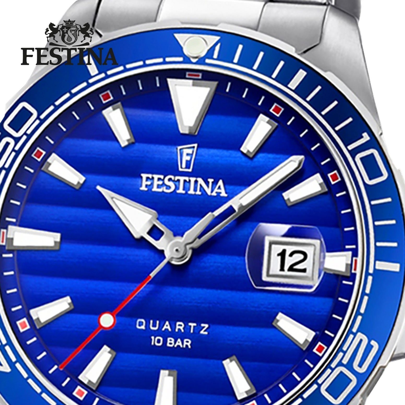 Festina Quarzuhr Festina Herren Uhr Elegant F20360/1, (Analoguhr), Herren Armbanduhr rund, Edelstahlarmband silber