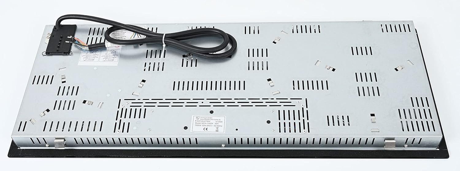 K&H Elektro-Kochfeld K&H 4 Zonen Glaskeramikkochfeld 90cm Elektro Autark Eingebaut NCH-7205x, SENSOR Touch-Control-Steuerung, Stand-by unter 1Watt – Bild 4 von 5