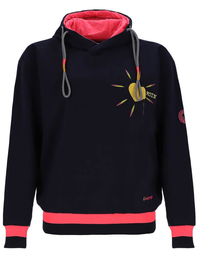 Wattlöper Kapuzenpullover Damen Sweathoody mit Frottee-Herz günstig online kaufen