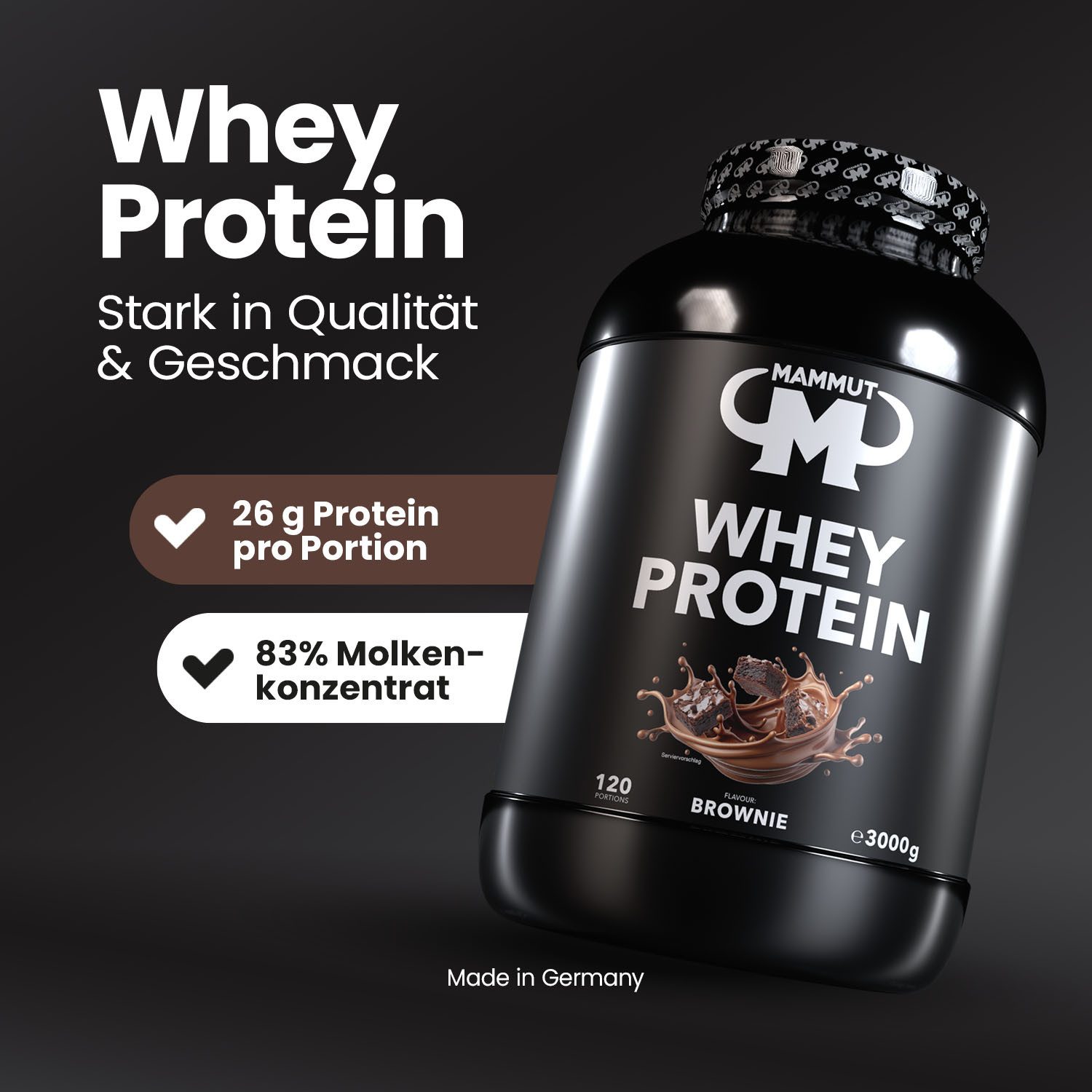 Mammut Nutrition 3 kg Whey Protein Bundle Pulver, 3000 g