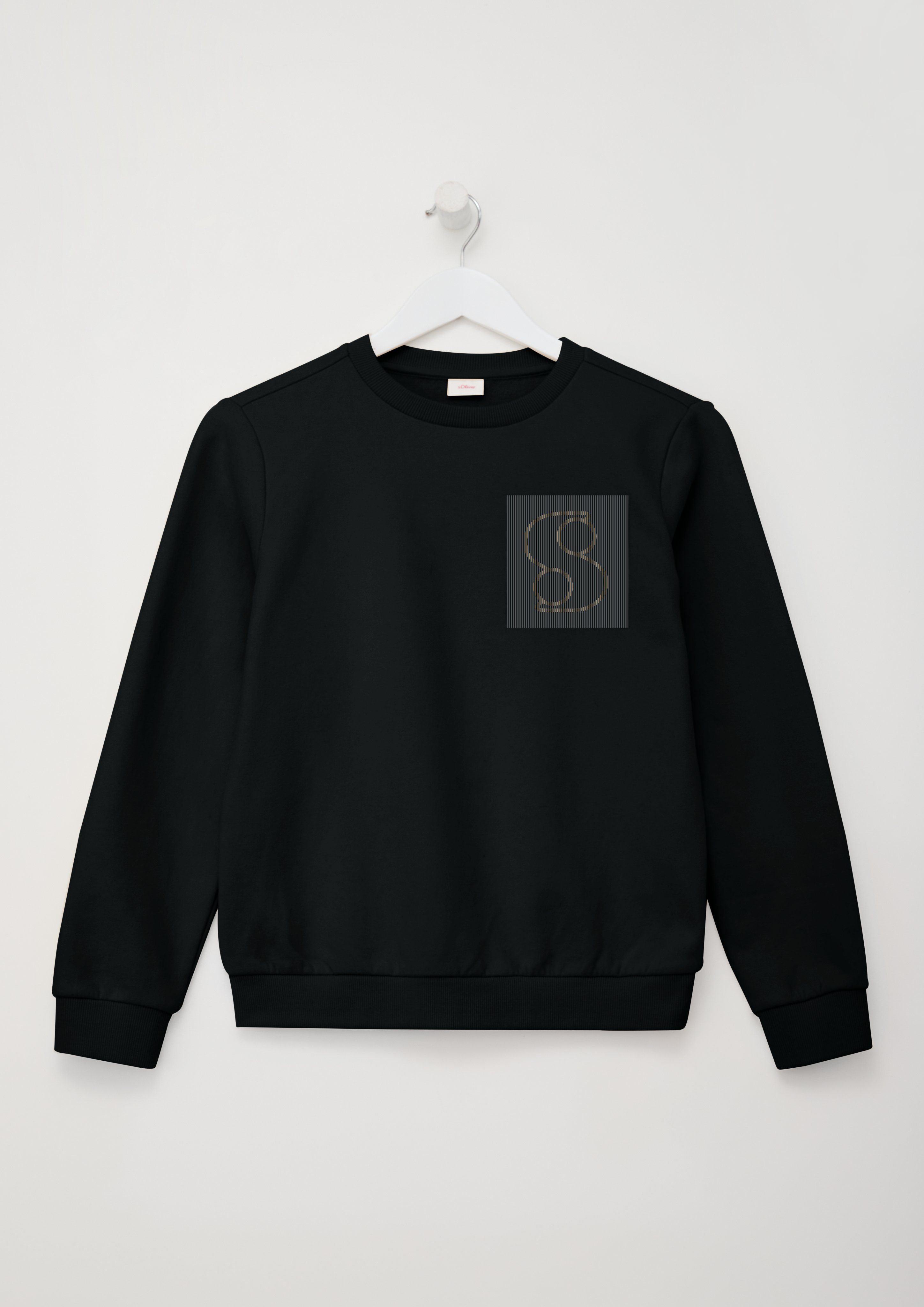 s.Oliver Junior Sweatshirt mit gummiertem Print