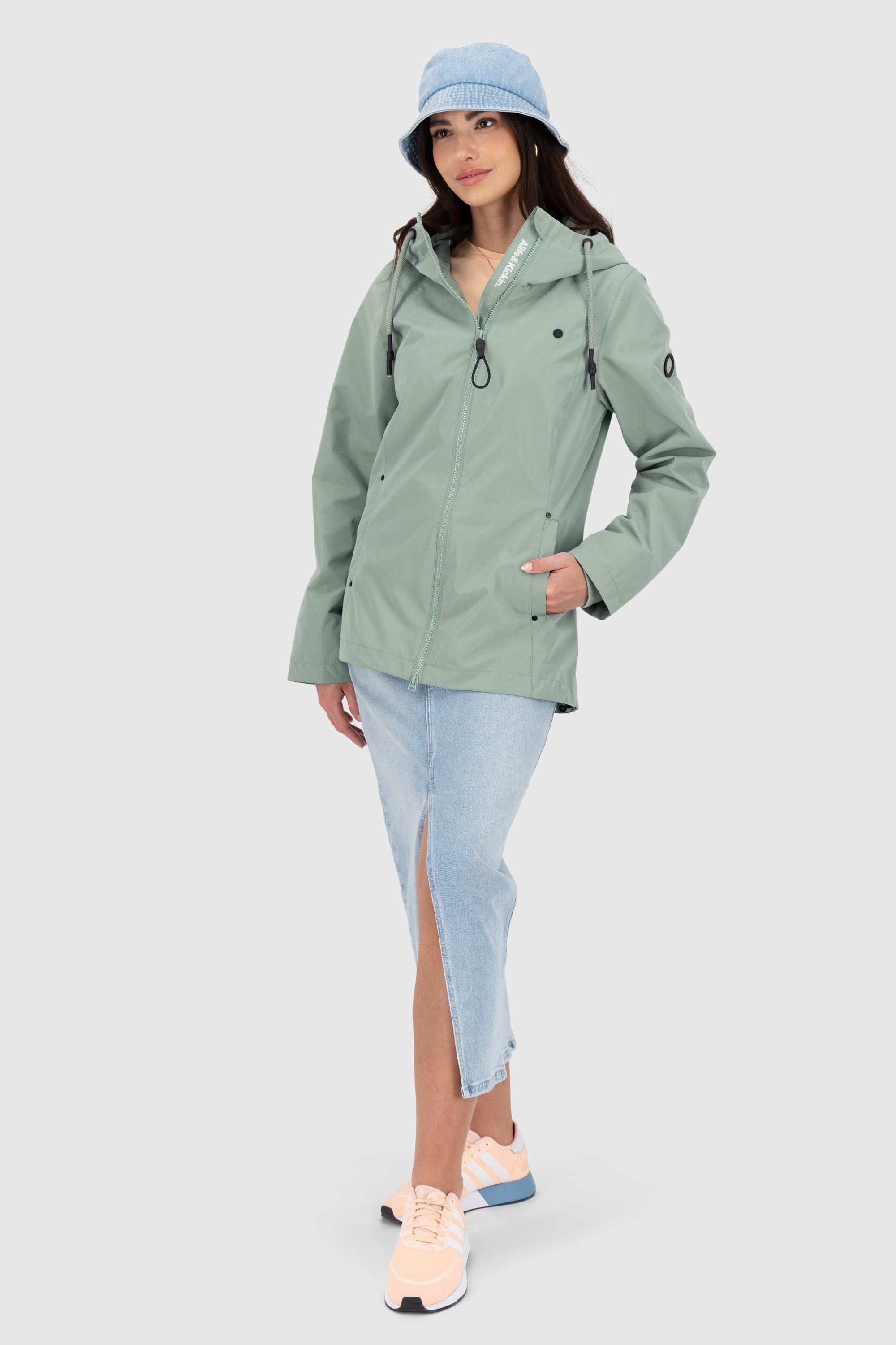 Alife & Kickin Outdoorjacke LilouAKA leichte, taillierte Übergangsjacke mit verstellbarer Kapuze