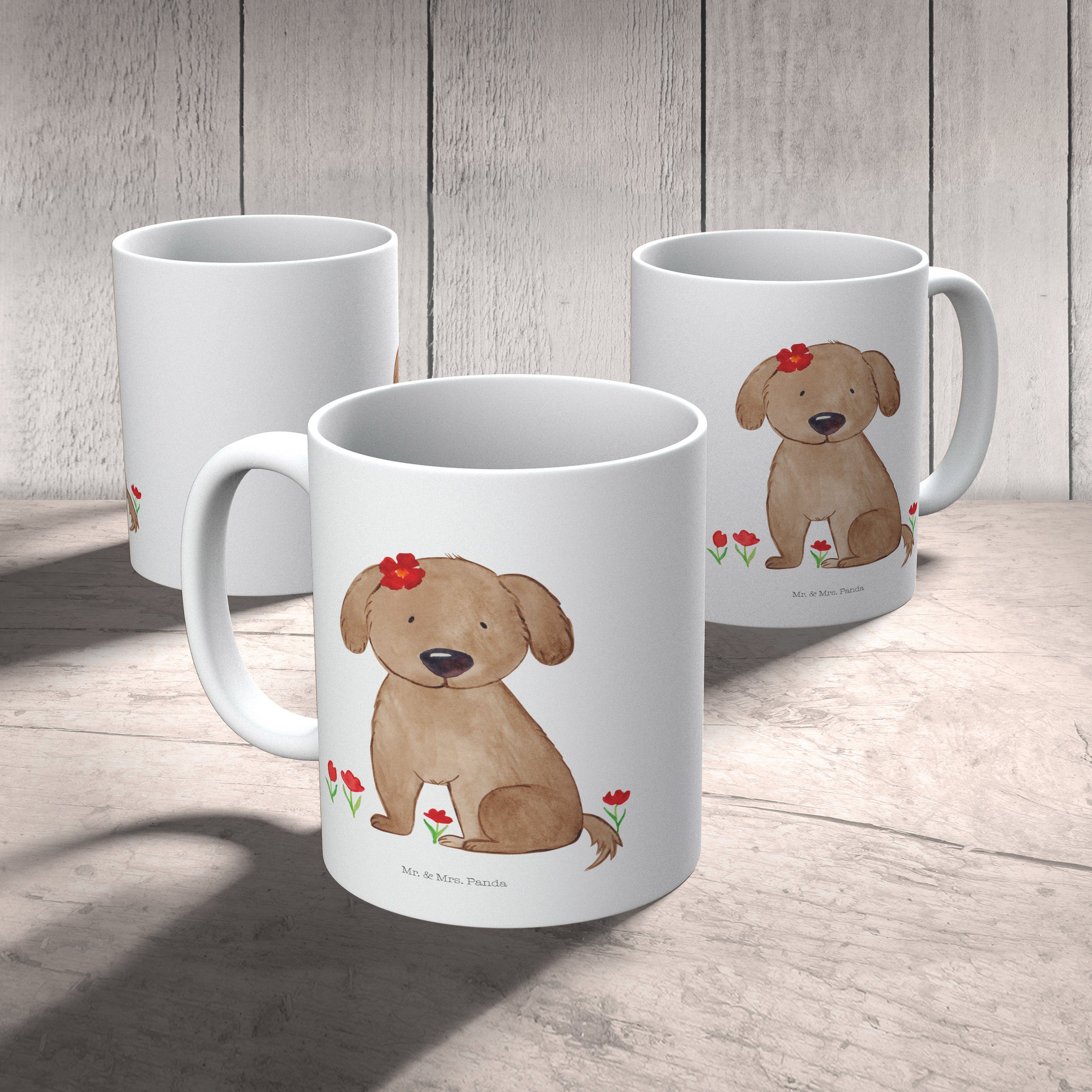 Ta, Mrs. Mr. Hund - Panda Tasse, Weiß Kinderbecher & Hundebesitzer, Hundedame Geschenk, - Kunststoff Kunststoff