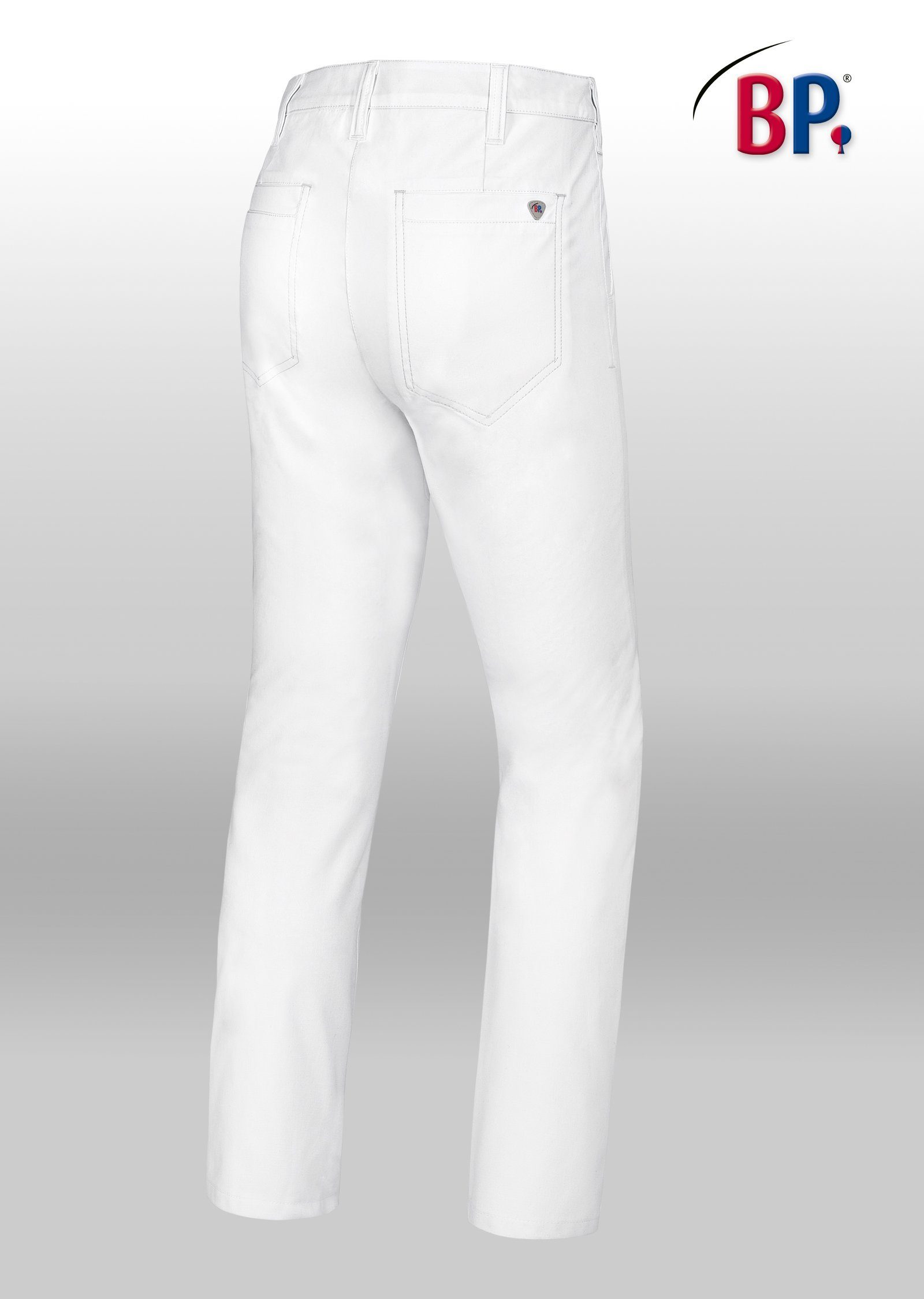 bp Chinohose Damen Stretch Chinohose, weiß Industriewäsche geeignet