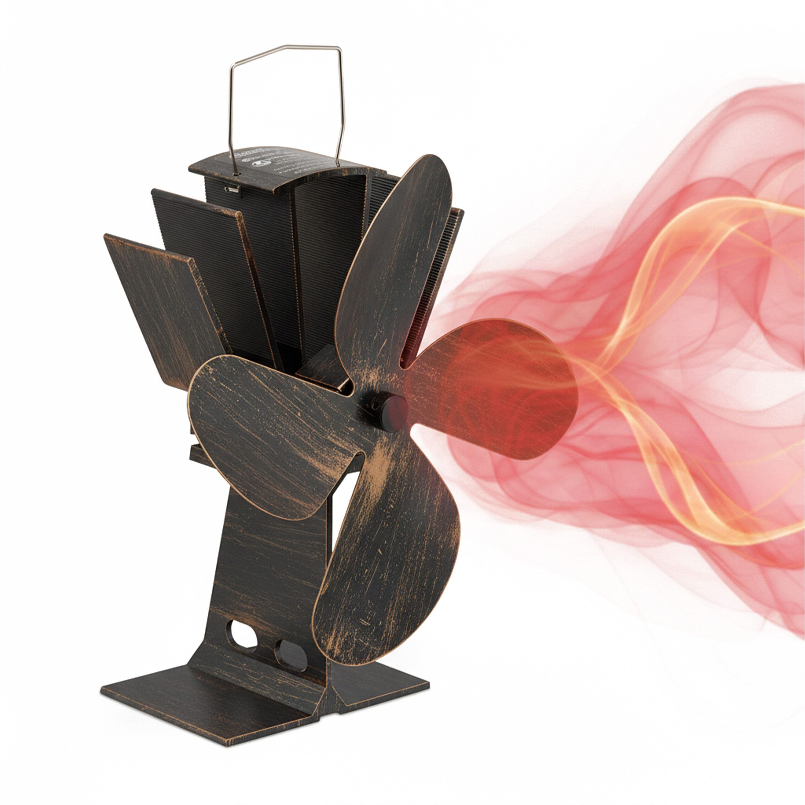 relaxdays Kaminventilator Ofenventilator ohne Strom Vintage günstig online kaufen