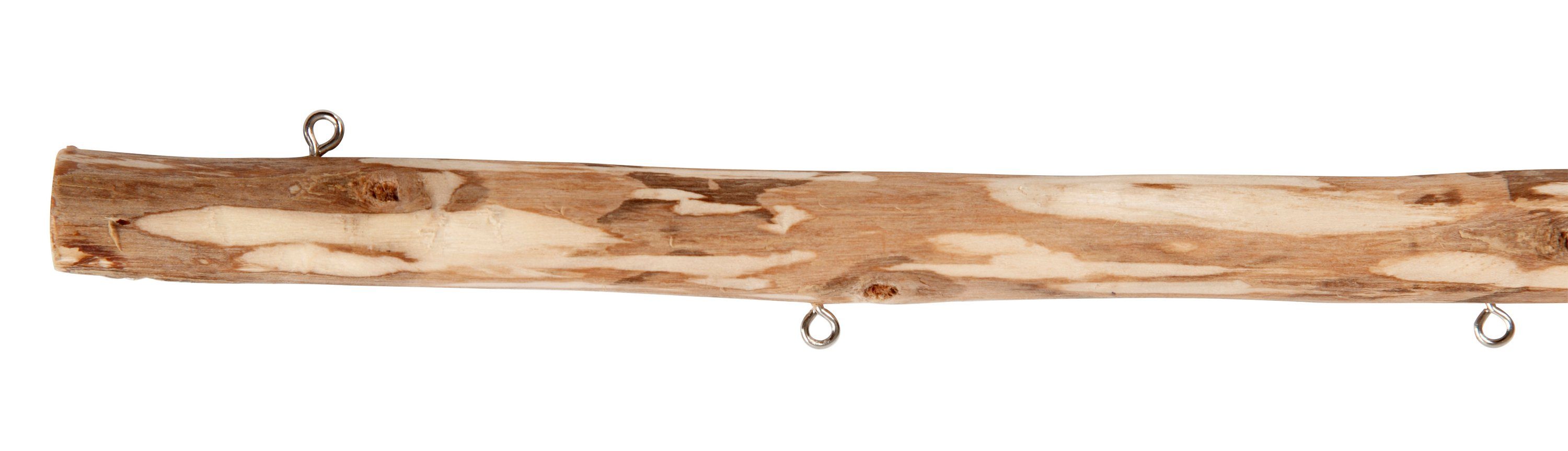 creativ company Bastelnaturmaterial Dekomaterial Ast mit Ösen, 1,5 cm - 2 cm stark