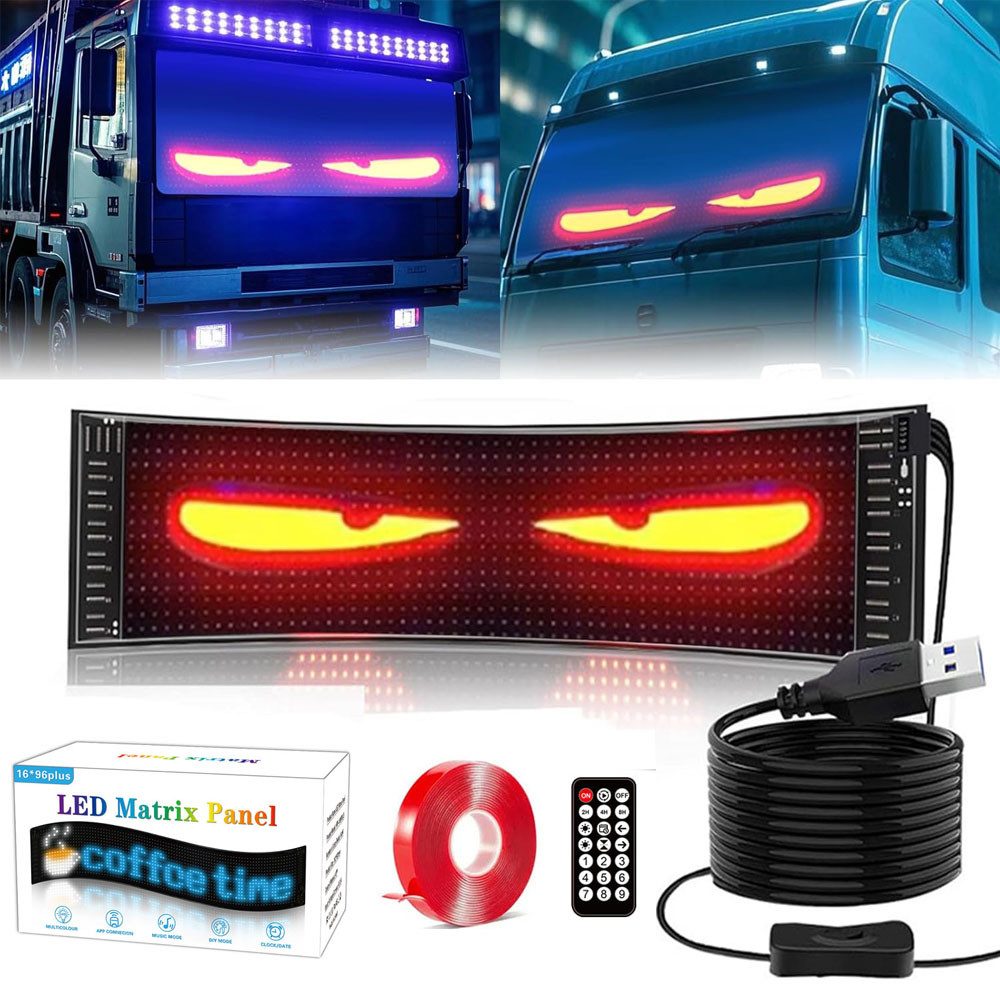 Hinweisschild Led Augen Lkw Auto Devil Eyes for Cars, Teufelaugen Dynamische