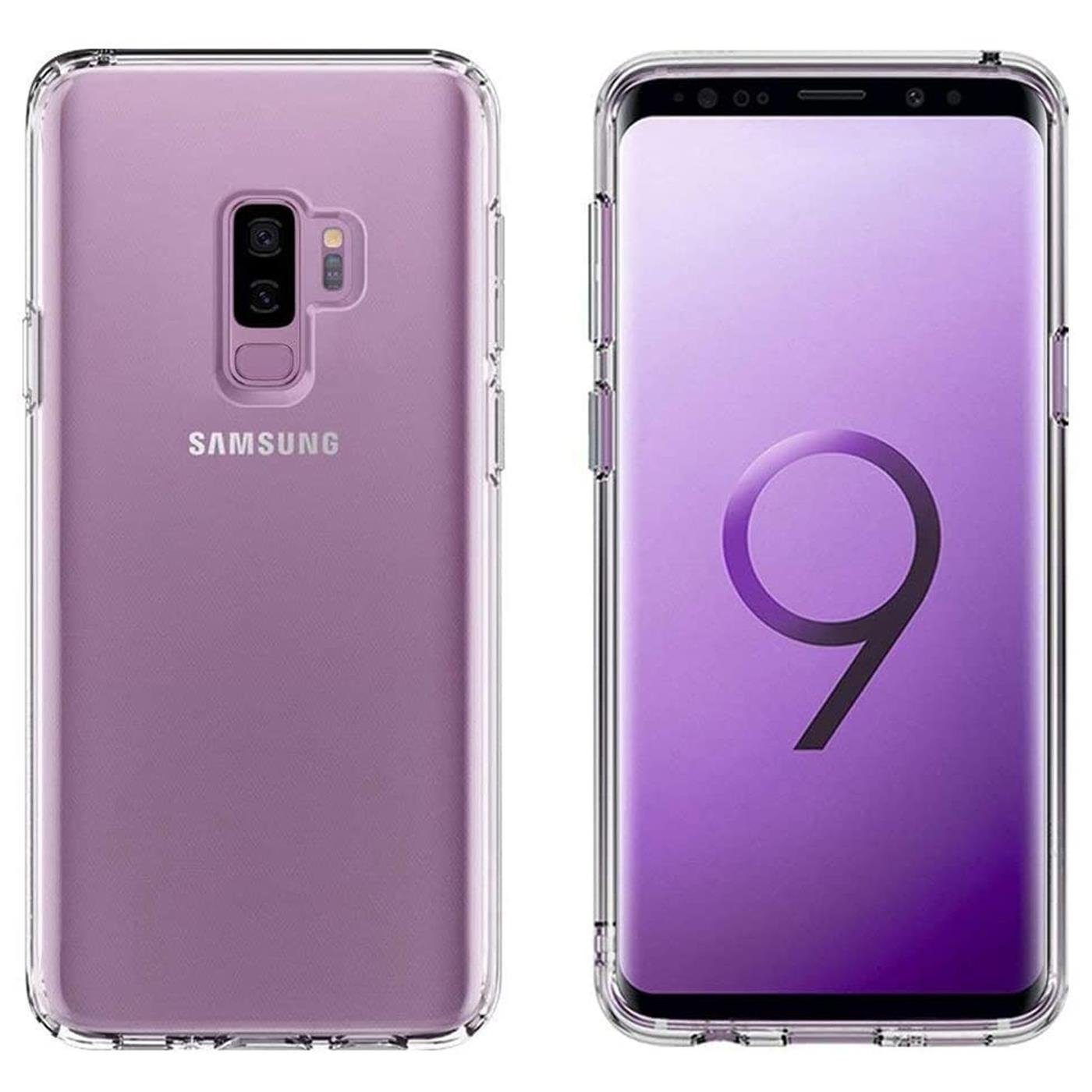 CoolGadget Handyhülle Transparent Ultra Slim Case für Samsung Galaxy S9 Plus 6,2 Zoll, Silikon Hülle Dünne Schutzhülle für Samsung S9+ Hülle