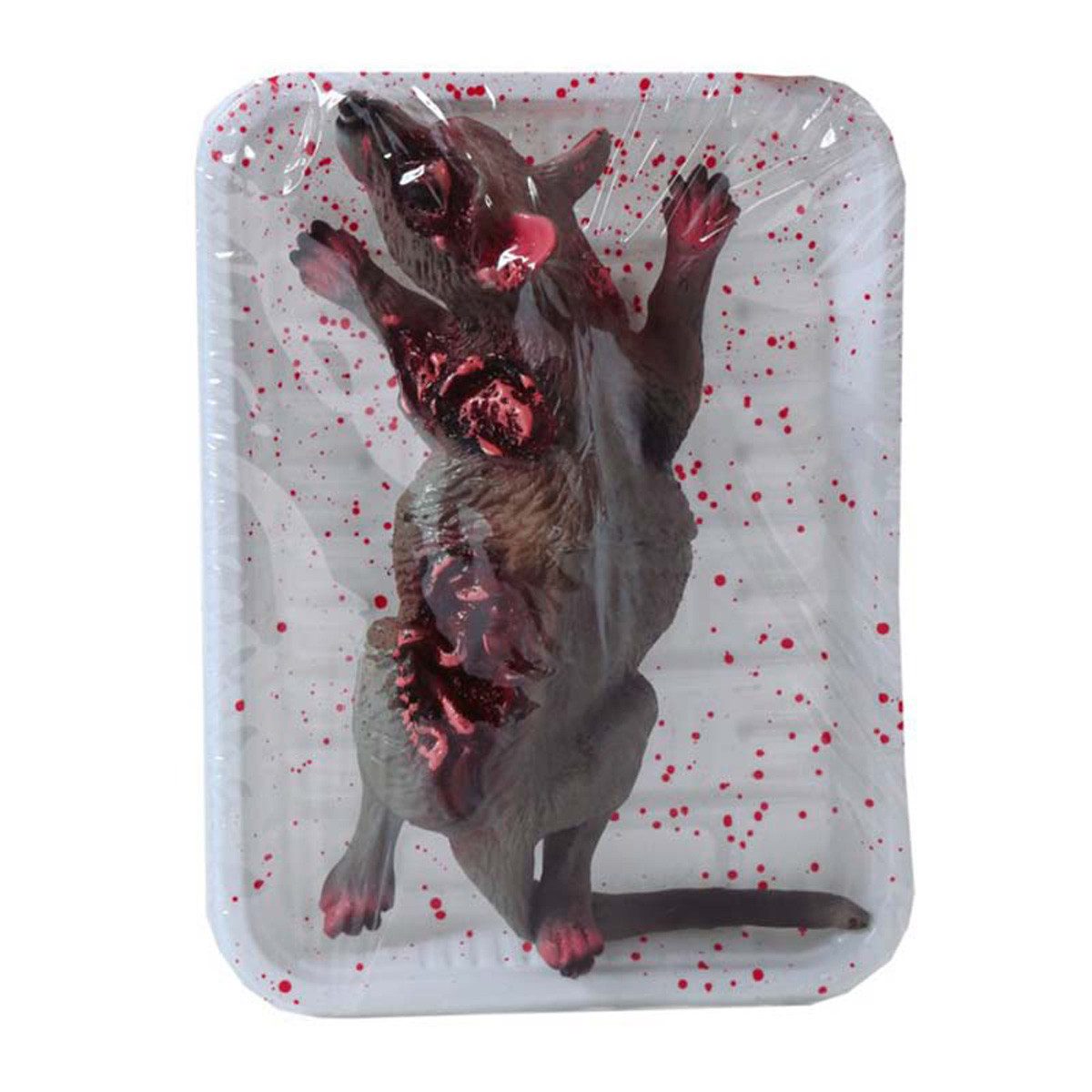 Dekoobjekt Ratte im Klarsichtpack, Halloween Dekoration
