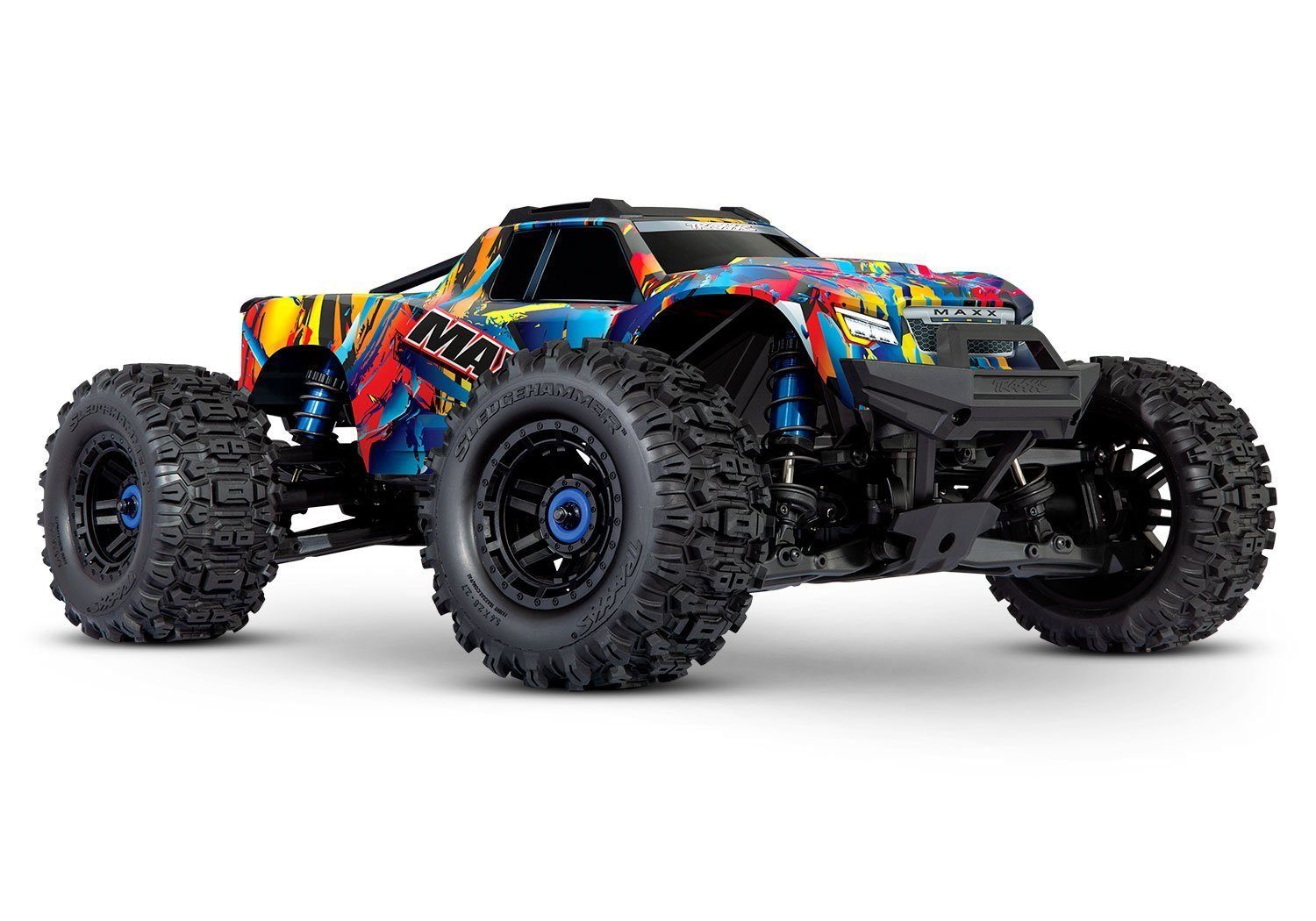 Traxxas Spielzeug-Auto Traxxas RC Monstertruck MAXX 1:10 RTR TSM Brushless SR VXL Rock N Roll, (1-tlg)
