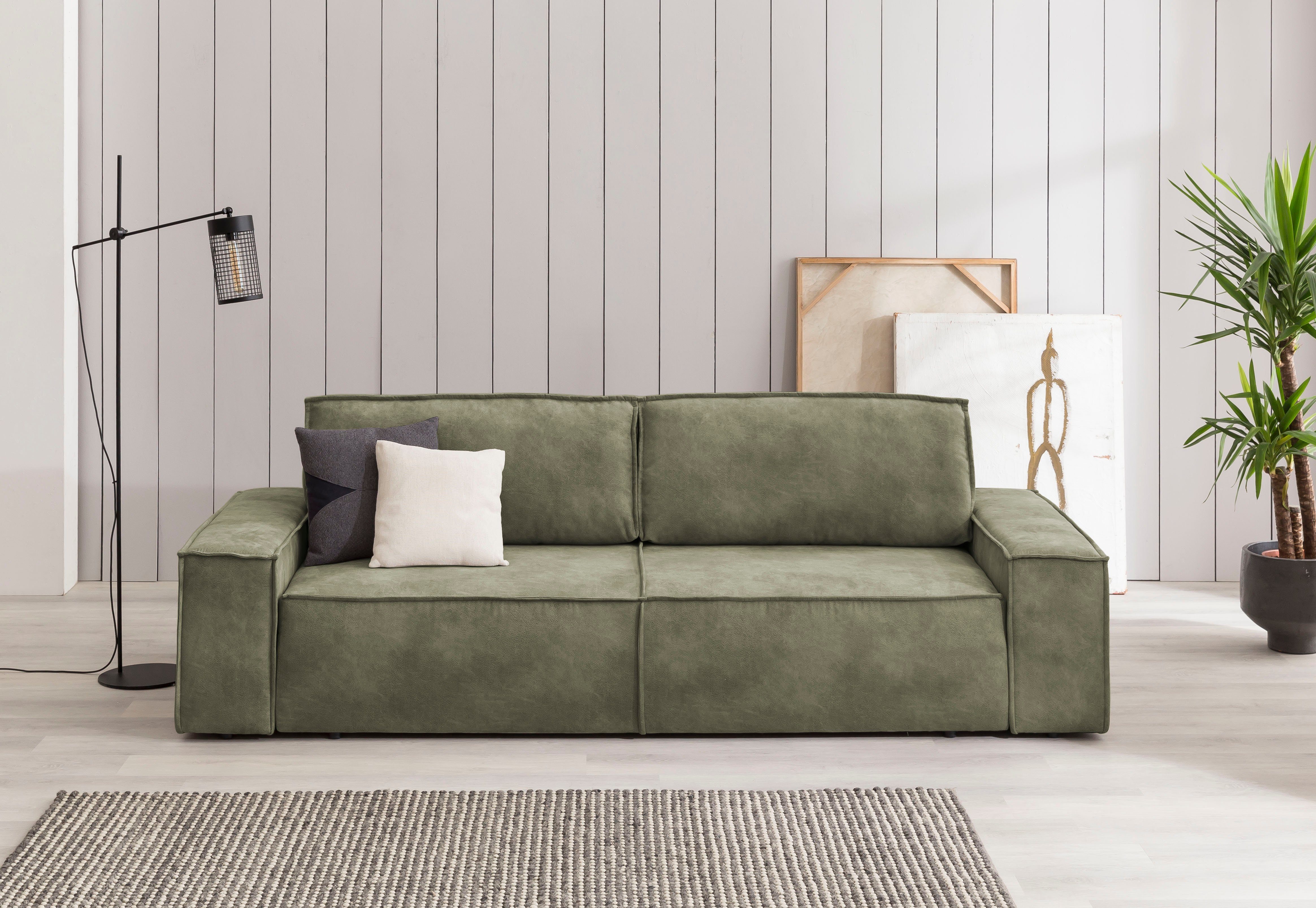 Home affaire 3-Sitzer SHERWOOD Schlafsofa (257cm) günstig online kaufen