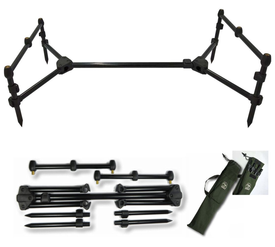 Rutenständer Mini Rod Pod für 3 Ruten geeignet stabil komplett mit Tasche