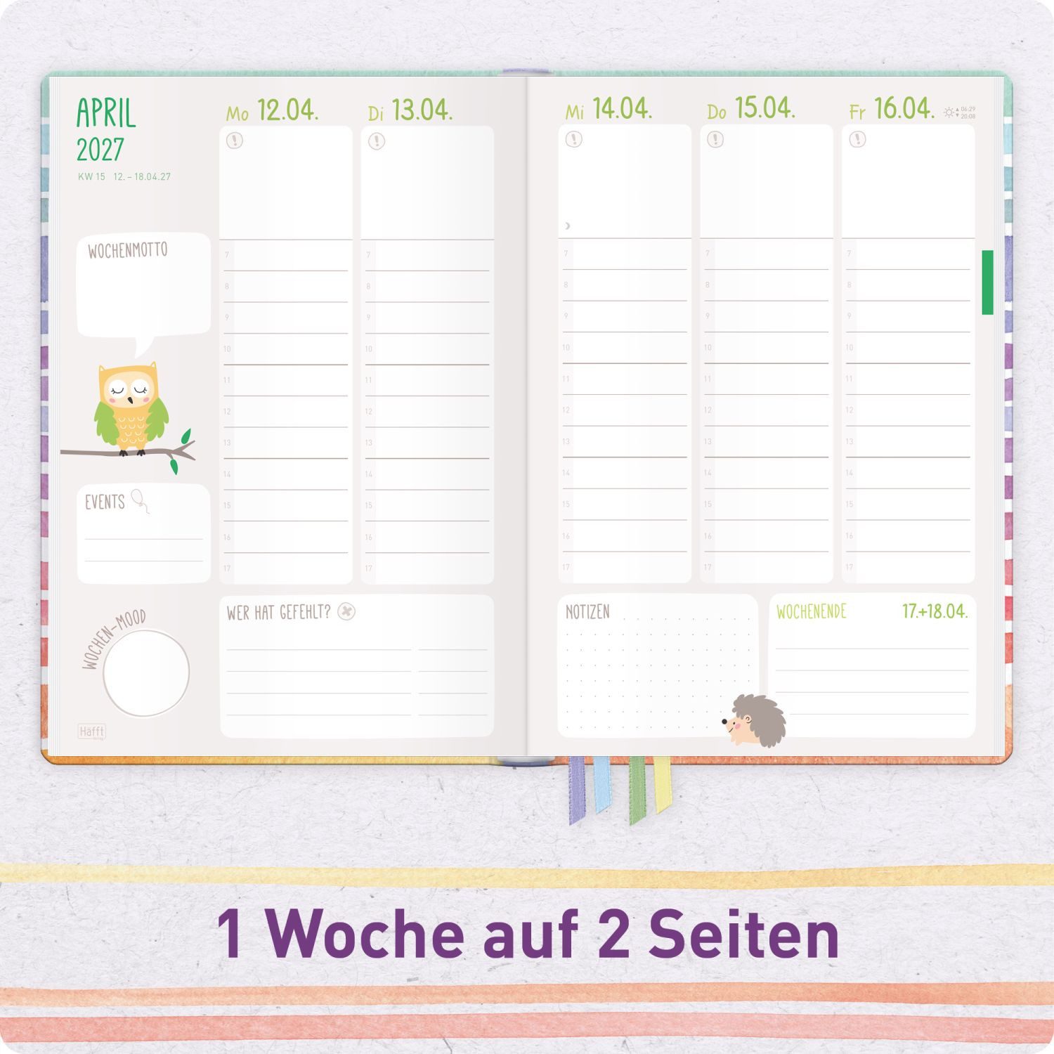 Häfft Lehrerkalender Erzieher-Planer 2026/2027 / A5+ – Bild 4 von 5