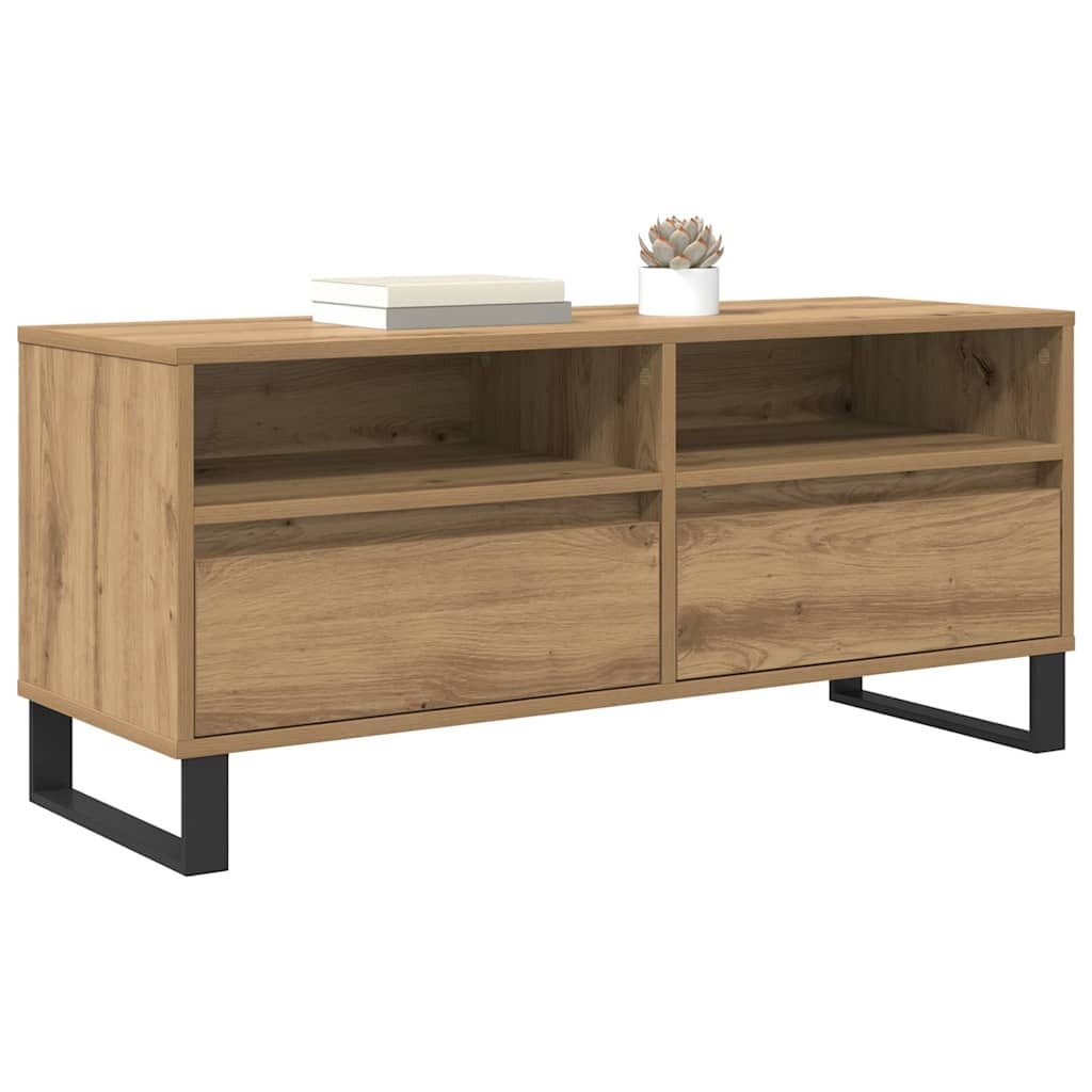 vidaXL TV-Schrank TV-Schränk mit Schubladen Artisan-Eiche 100 x 34,5 x 44,5 günstig online kaufen