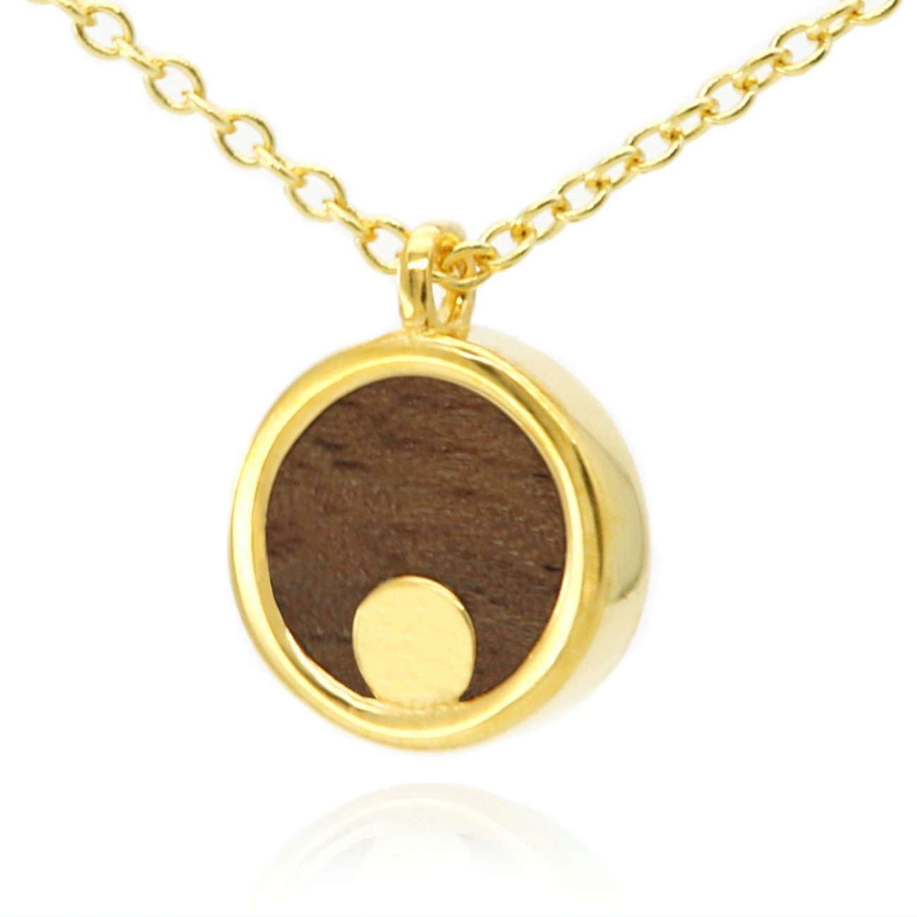 NaturSchatulle Paar Ohrstecker Moonshine (Ohrringe, Halskette & Set, Holzschmuck), Made in Germany Еко-товарes Naturprodukt Handmade Holz & Silber