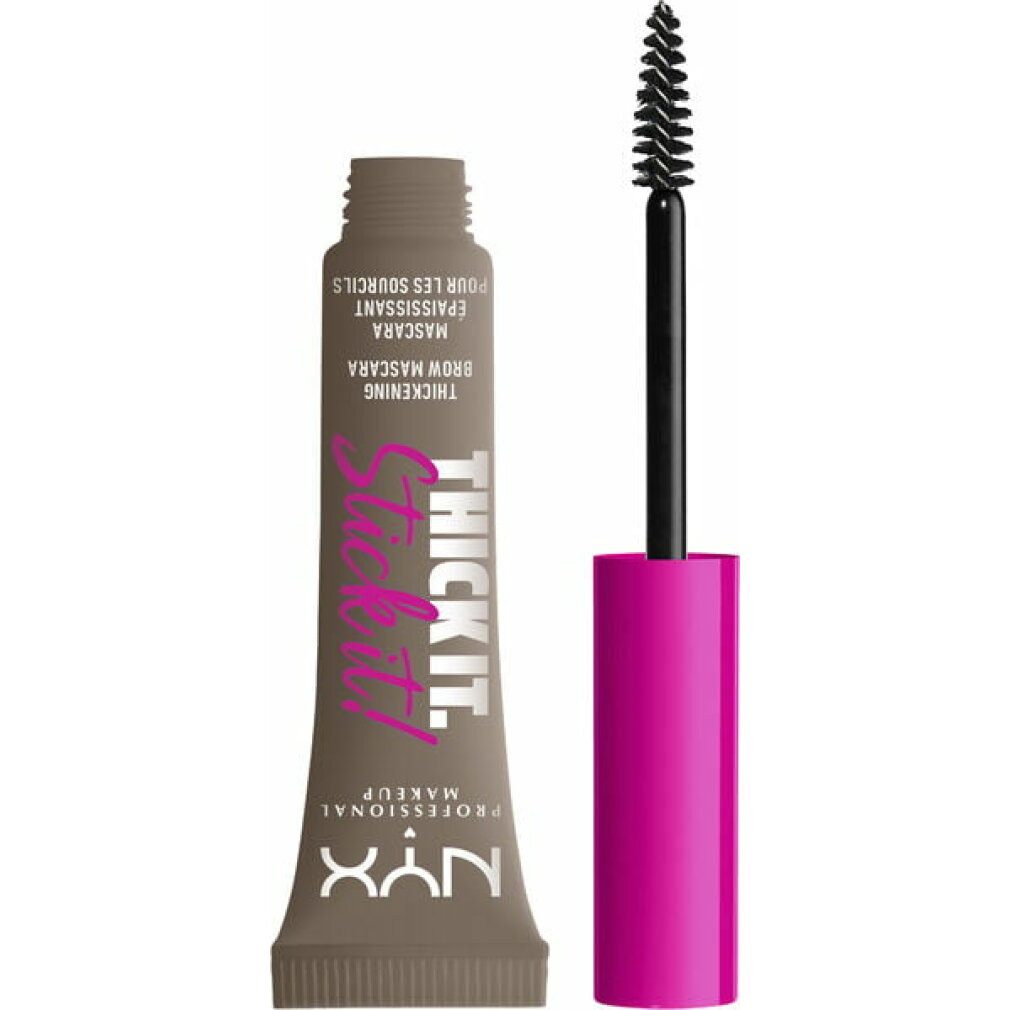 Nyx Professional Make Up Augenbrauen-Stift Thick It. Stick It! Brow Mascara, Tints & Thickens With