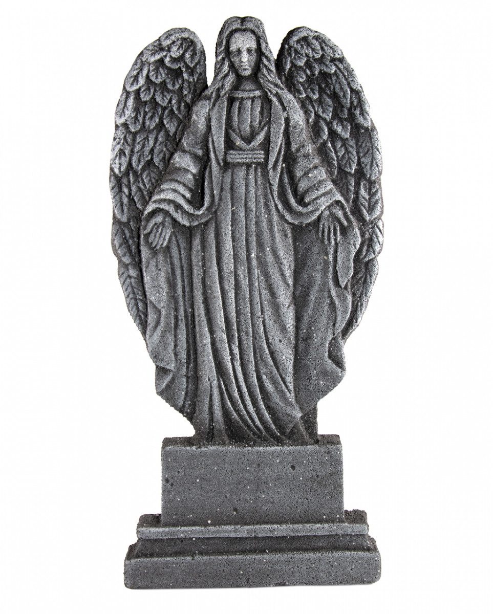 Dekoobjekt Gothic Todesengel als Halloween Grabstein 91 cm