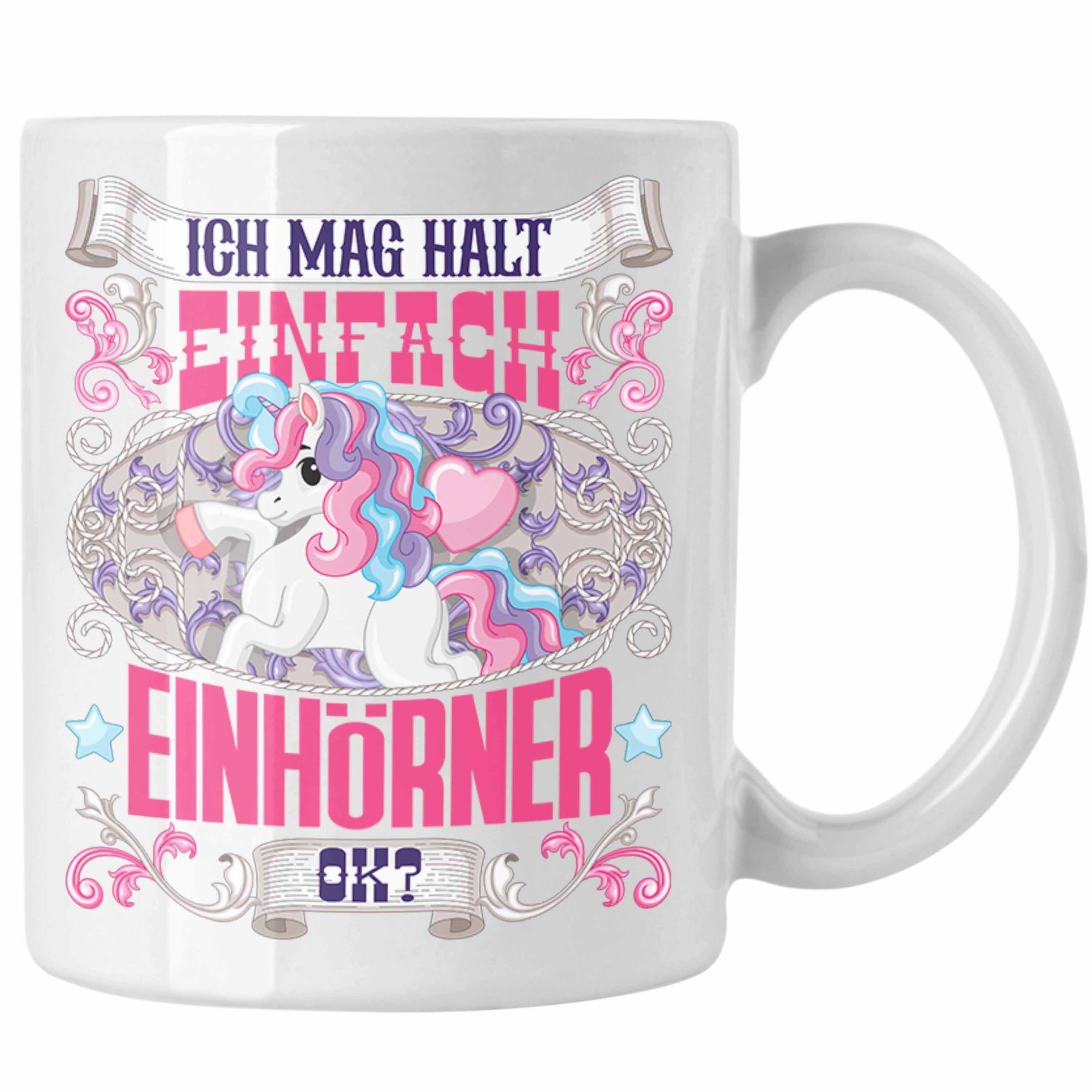 Trendation Tasse Trendation - Einhorn Tasse Geschenk Einhörner Spruch Geschenkidee Ich Weiss