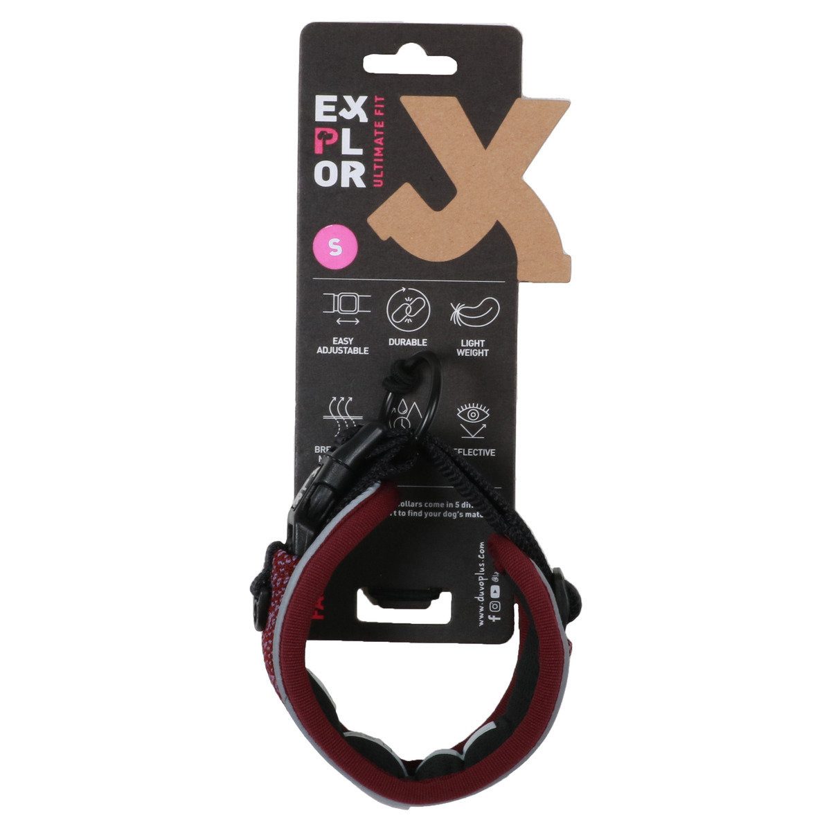 DUVO+ Hunde-Halsband EXPLOR Ultimate Fit Control Halsband Fashion plum purple