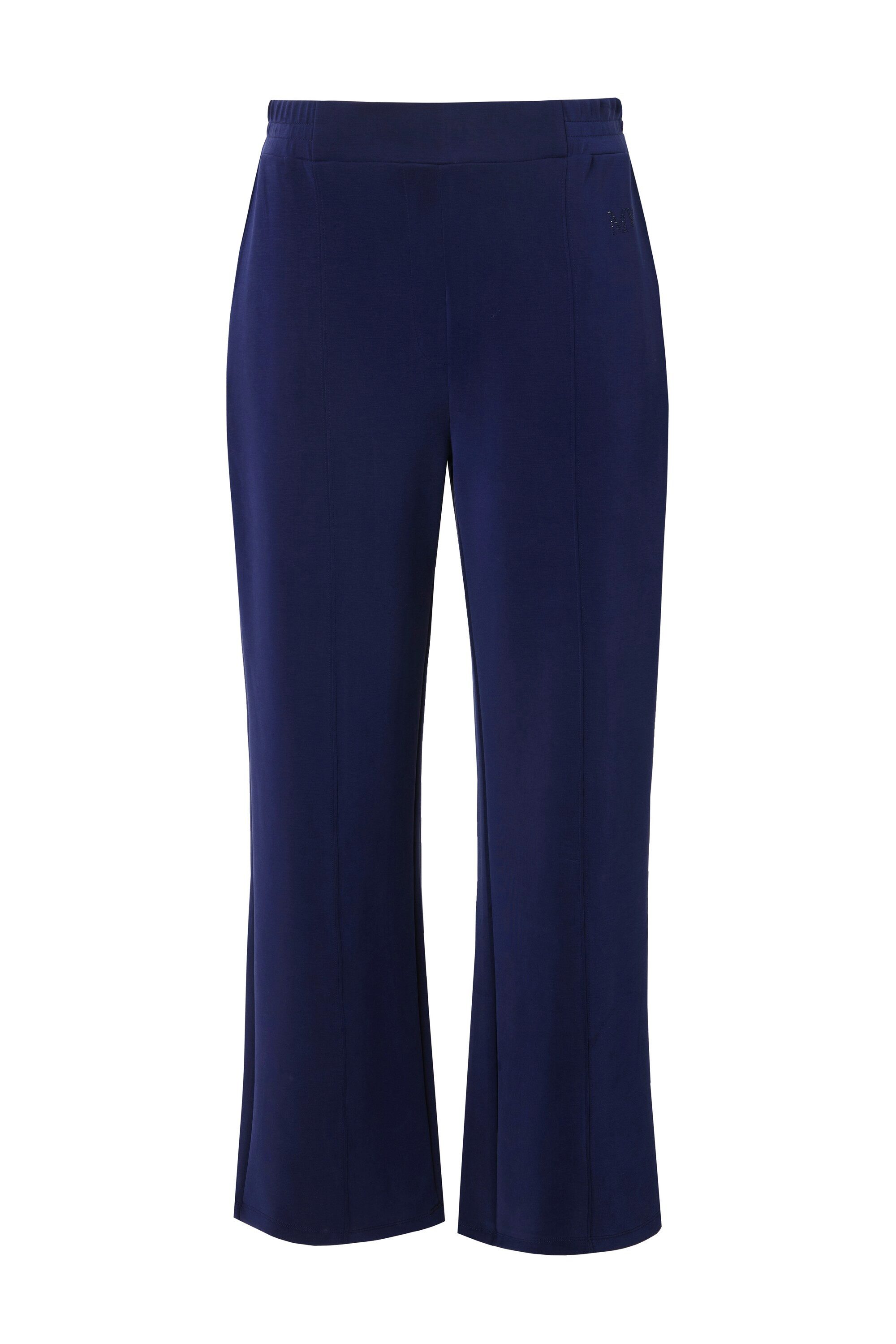 Ulla Popken Schlupfhose Sweathose weites gerades Bein Biesen Elastikbund günstig online kaufen