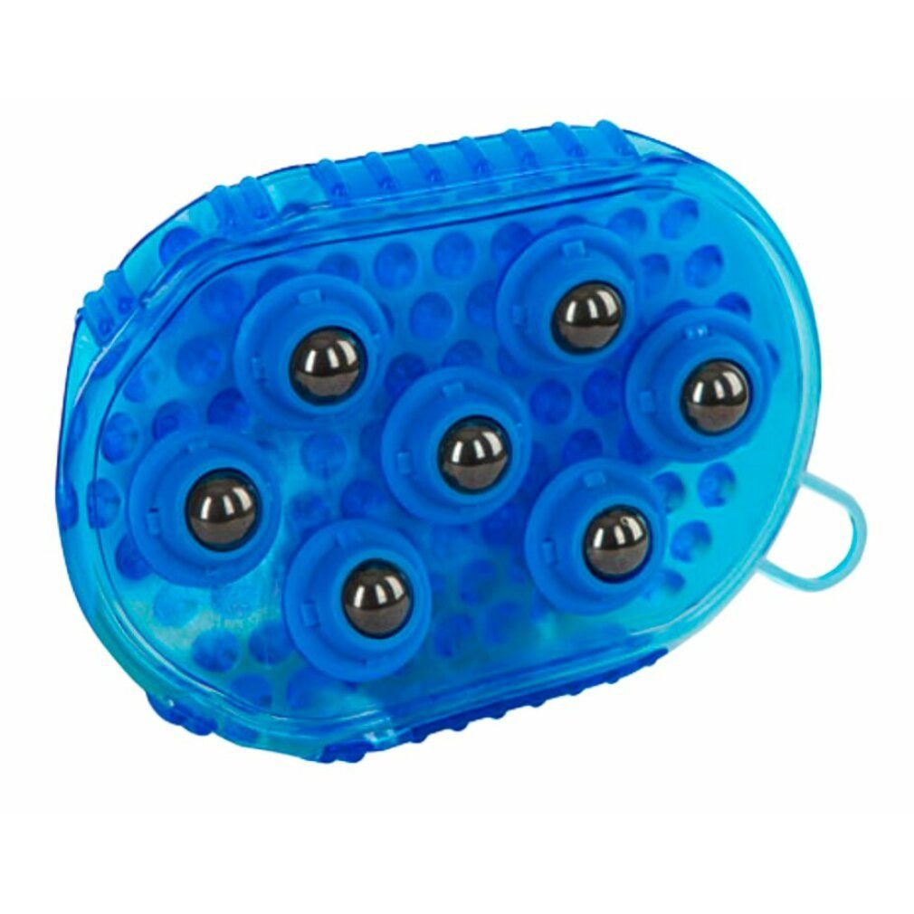 Kerbl Pet Pferdebürste Bürste magnet massage blau