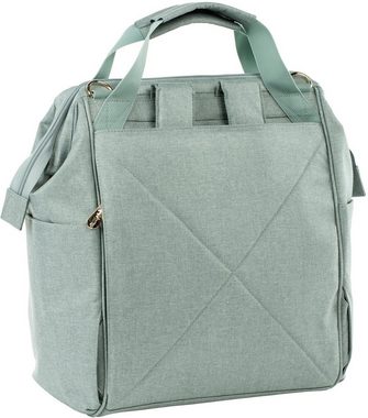 LÄSSIG Wickelrucksack Glam, Goldie, Backpack mint, PETA-approved vegan