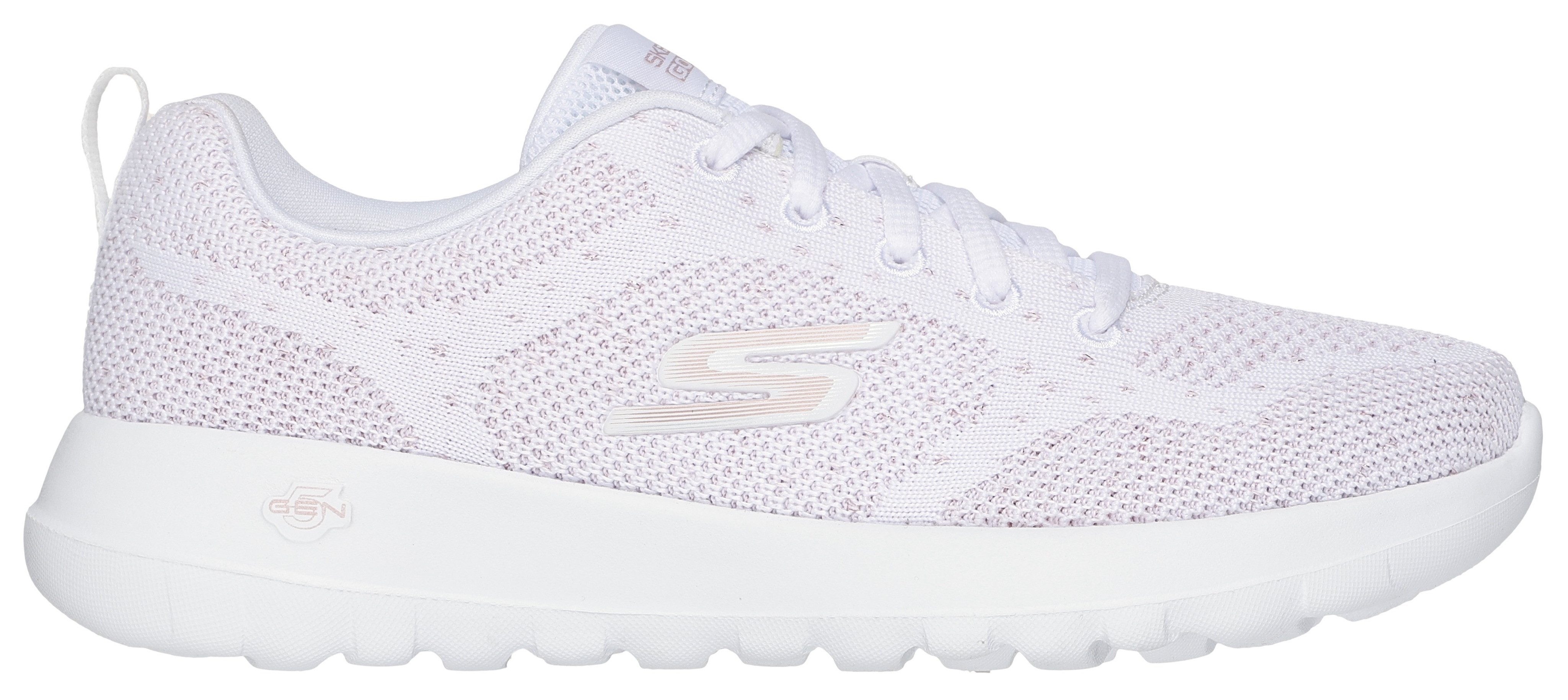 Skechers GO WALK JOY-VIOLET Sneaker, Trainingsschuh, Schnürschuh mit Goga Mat Technologie