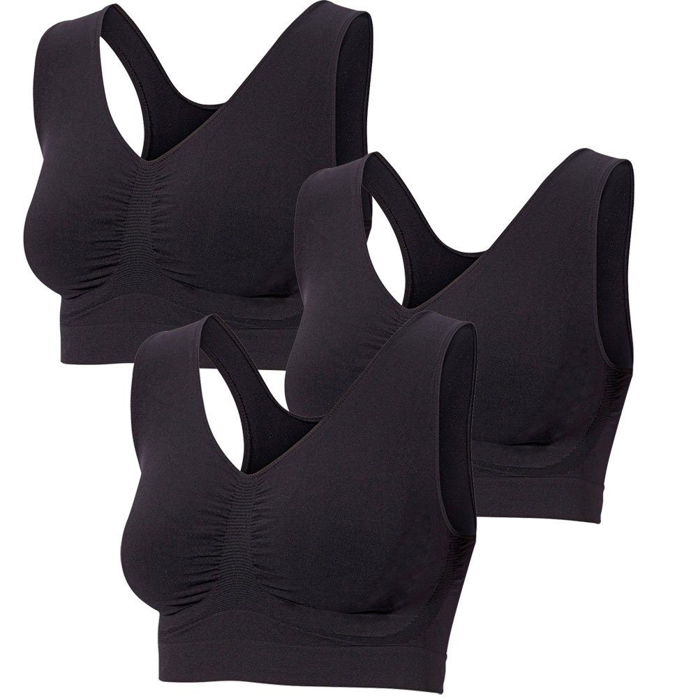 Patsy & Lou Sport-BH (Set, 3er-Pack) superweich und ultraleicht, feuchtigke günstig online kaufen