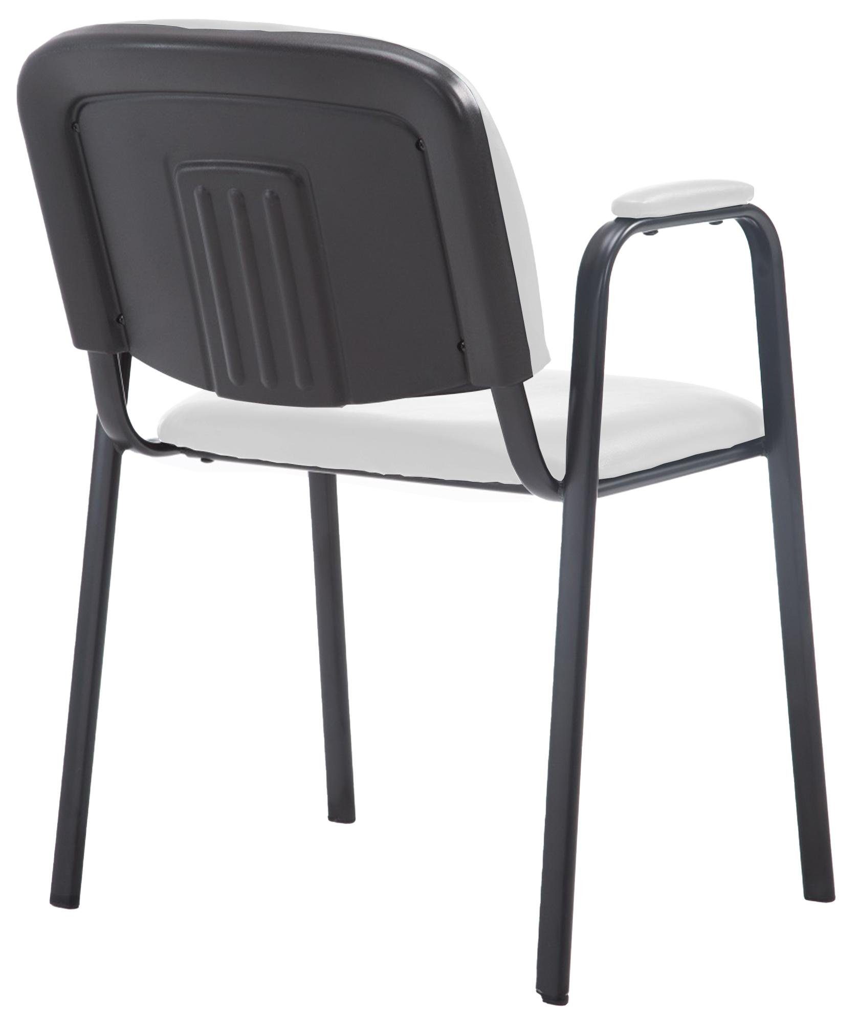 CLP Besucherstuhl Ken Pro (1er), stapelbar, Kunstleder, Armlehnen