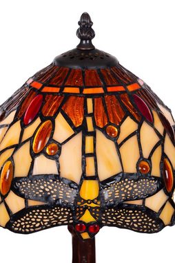 BIRENDY Stehlampe Birendy Tischlampe Tiffany Libelle groß Tiff157 Motiv Lampe