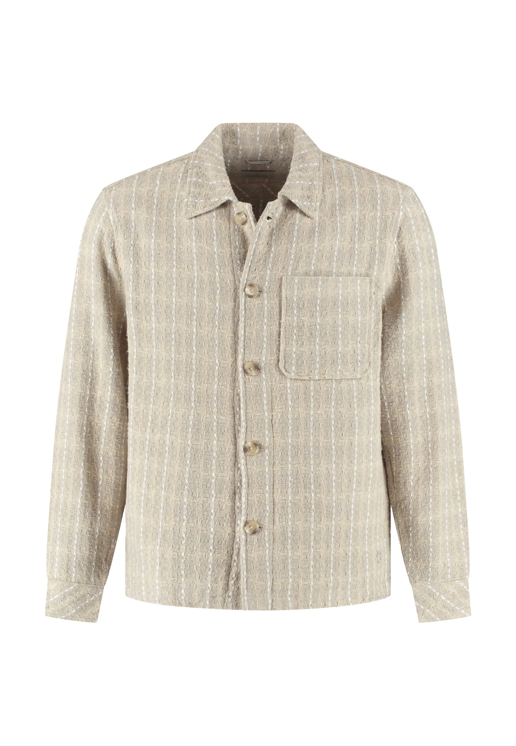 Dstrezzed Hemdjacke DS_Lino Check Overshirt - Langarmhemd - Jacke - Karomuster mit Struktu