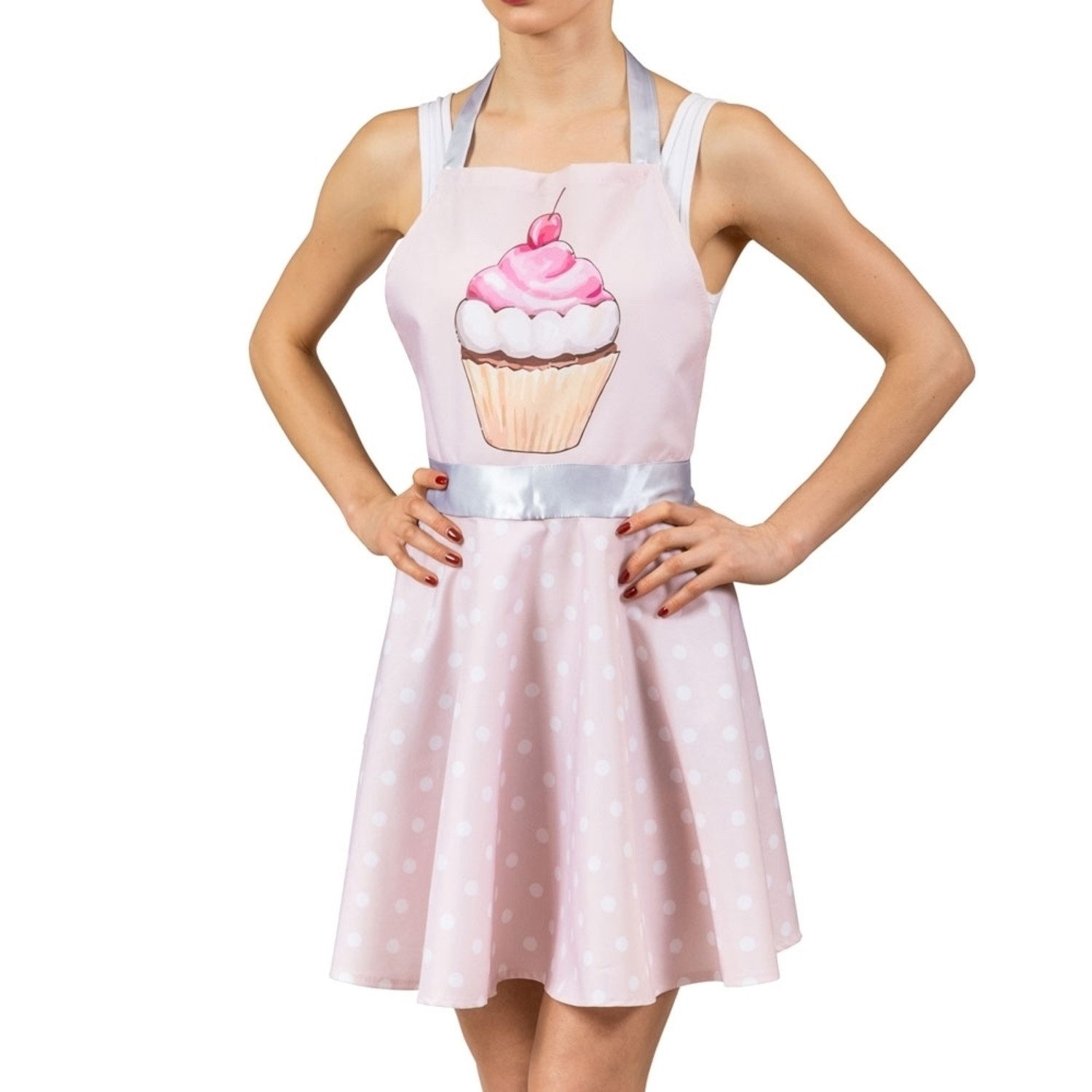 Handlosfera Kochschürze Rockabilly Kleid Kochschürze mit Muffin-Design in r günstig online kaufen