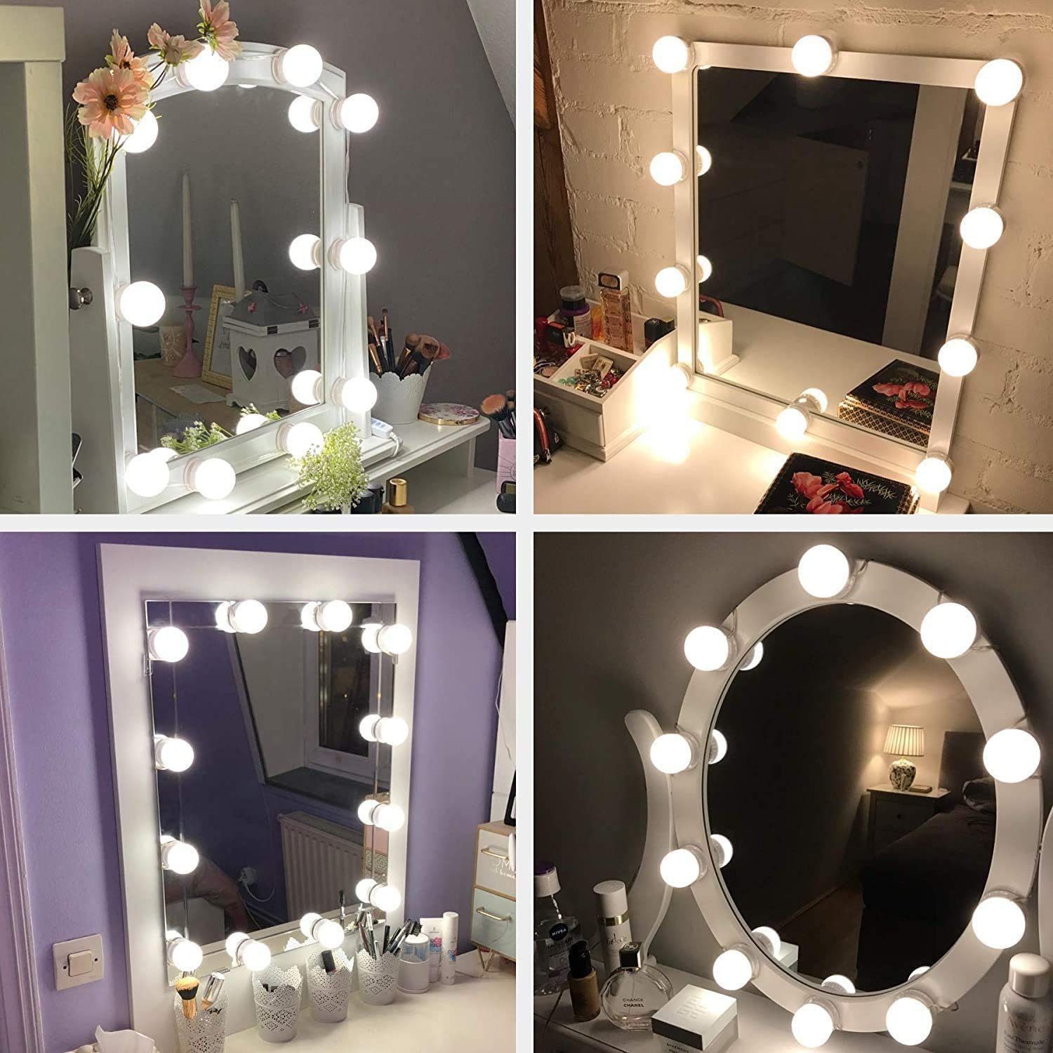Elegear LED Spiegelleuchte 12 LED Spiegelleuchte, günstig online kaufen
