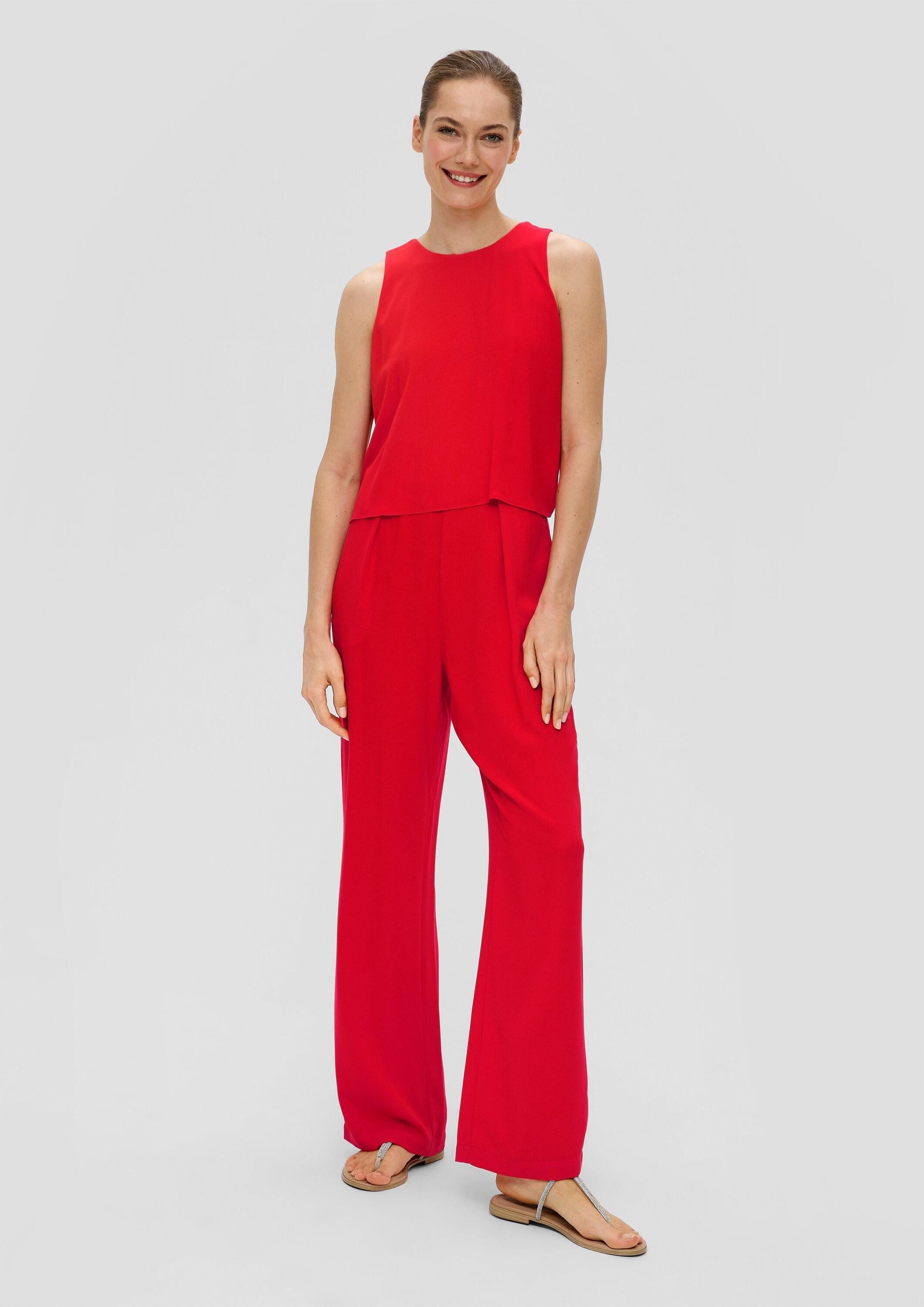 s.Oliver Jumpsuit Overall Jumpsuit aus Crêpe