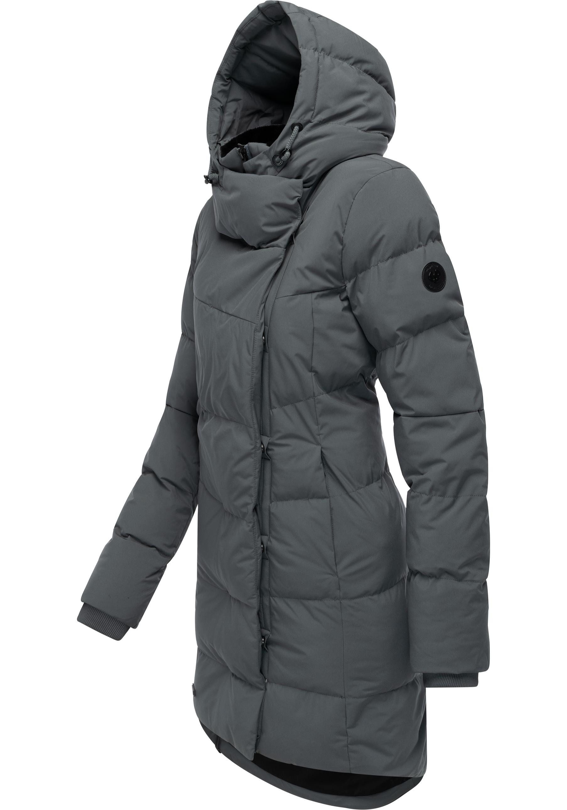 Ragwear Wintermantel Pavla Soft YOUMODO Wasserdichter Steppmantel mit Fleecekragen